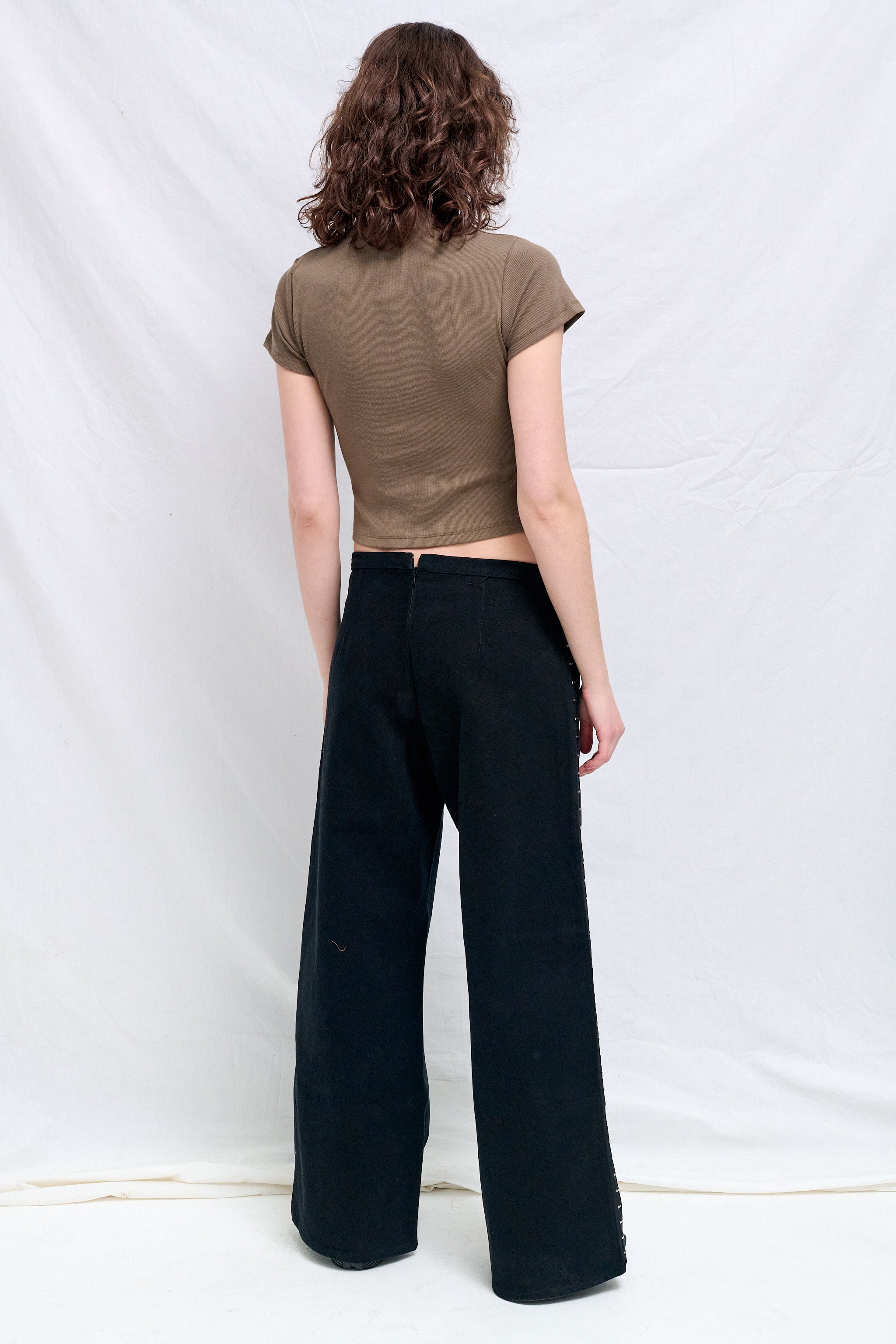 Grey Green Slim Fit Mock Neck T-Shirt