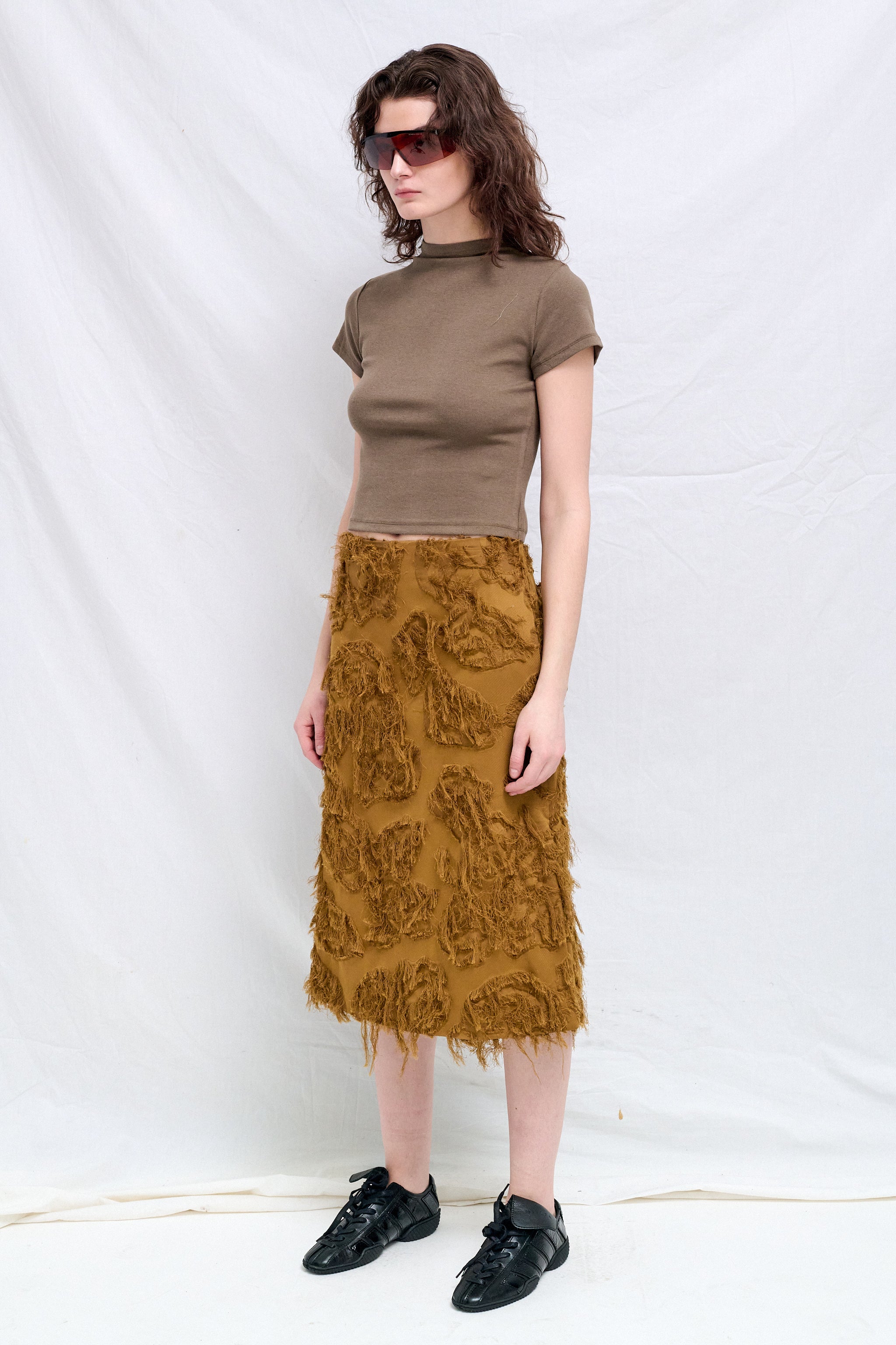 Mustard Roeper Fringe Skirt - Studio Nicholson – Assembly New York