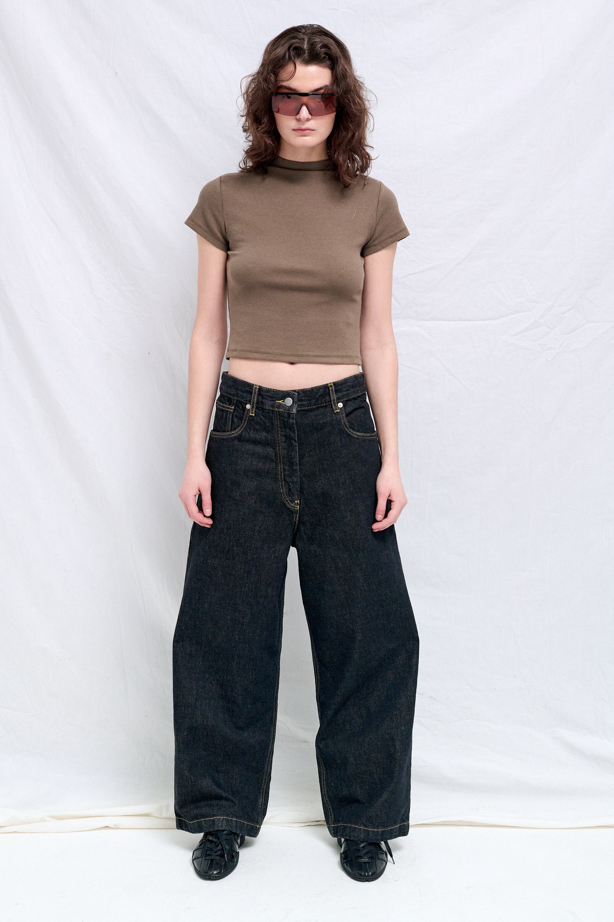 Indigo Wash Neive Curved Leg Pant