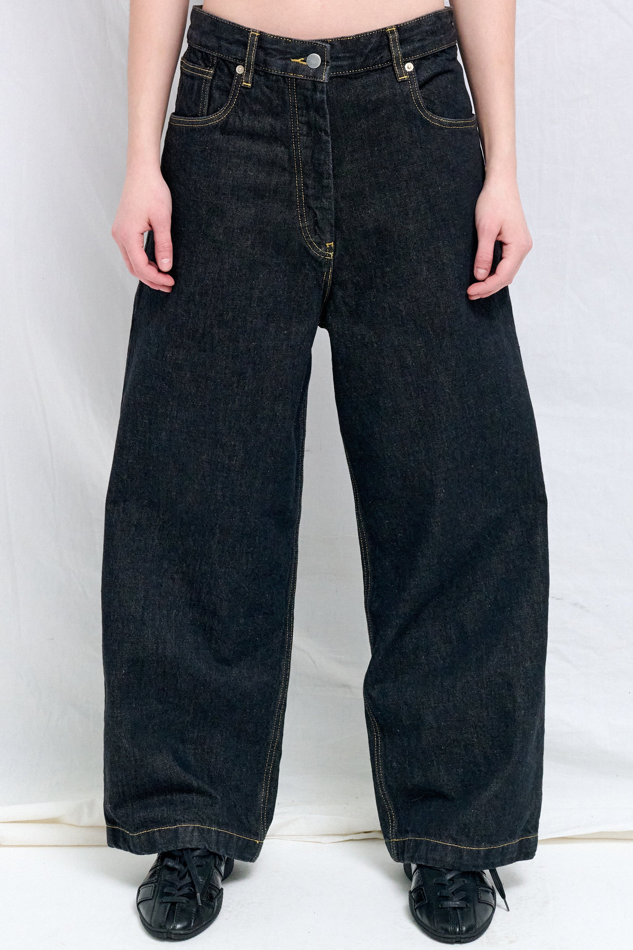 Indigo Wash Neive Curved Leg Pant