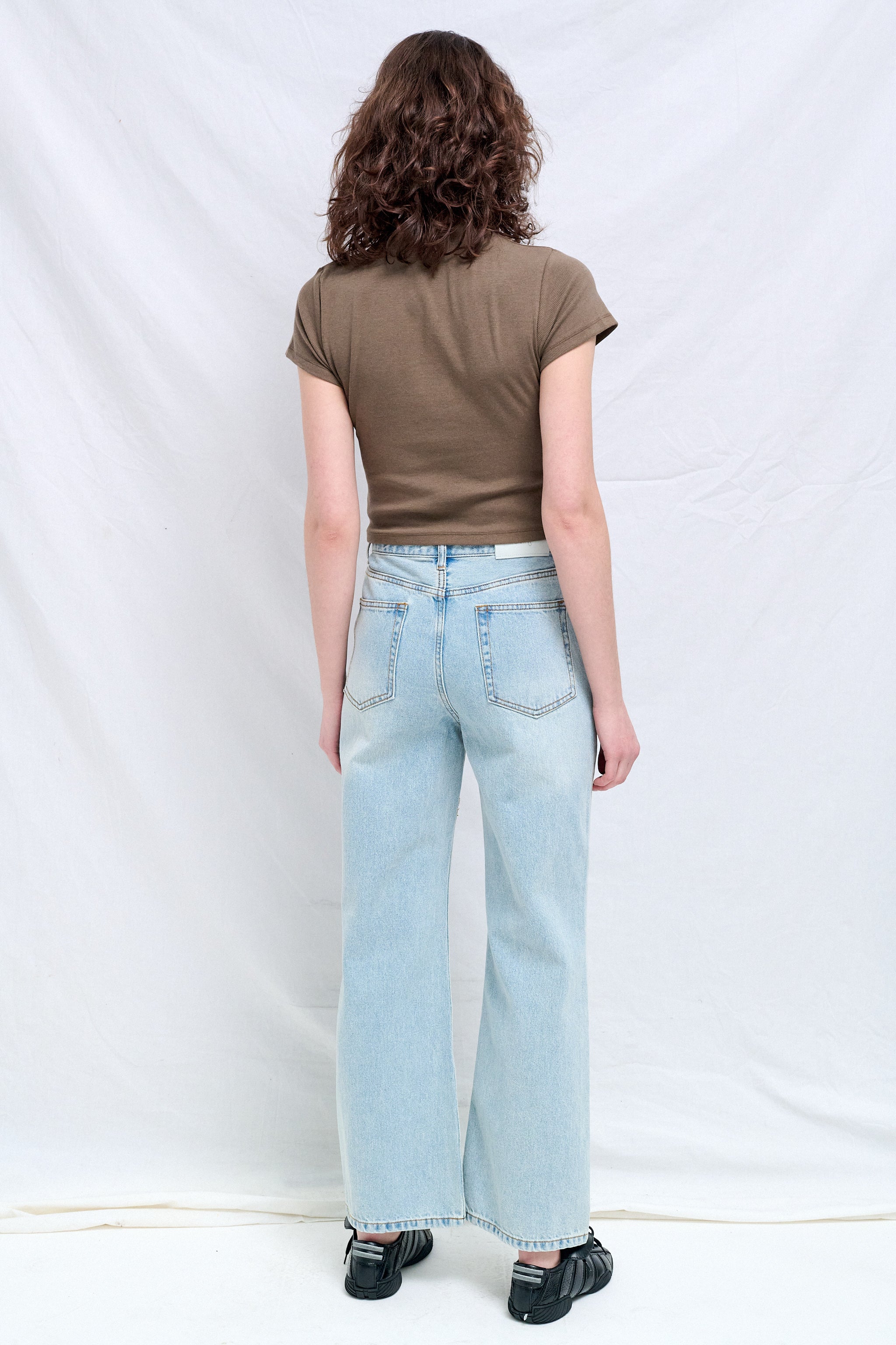 Light Blue Relaxed Flared Jeans