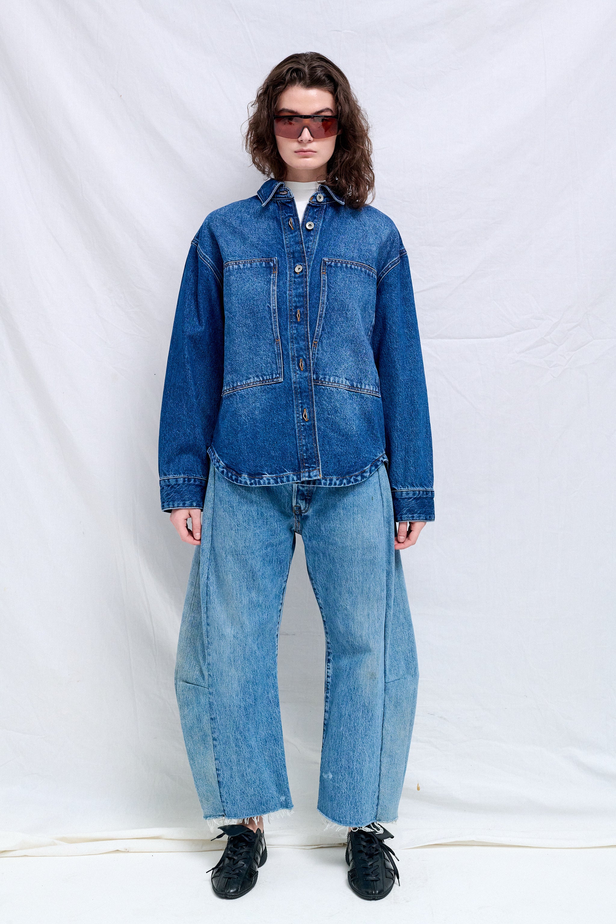 Worn Wash Indigo Paso Denim Patch Pocket Shirt