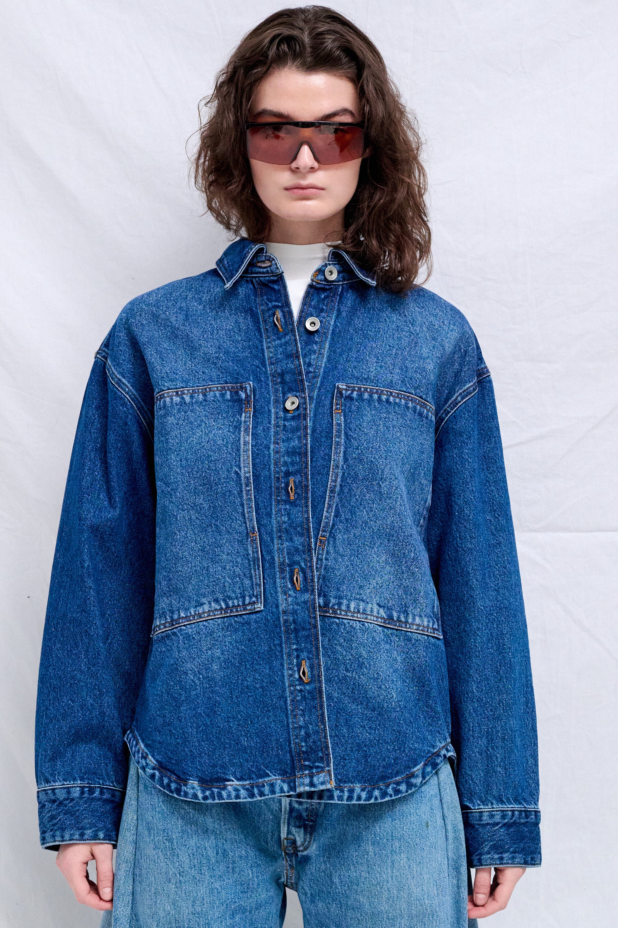 Worn Wash Indigo Paso Denim Patch Pocket Shirt