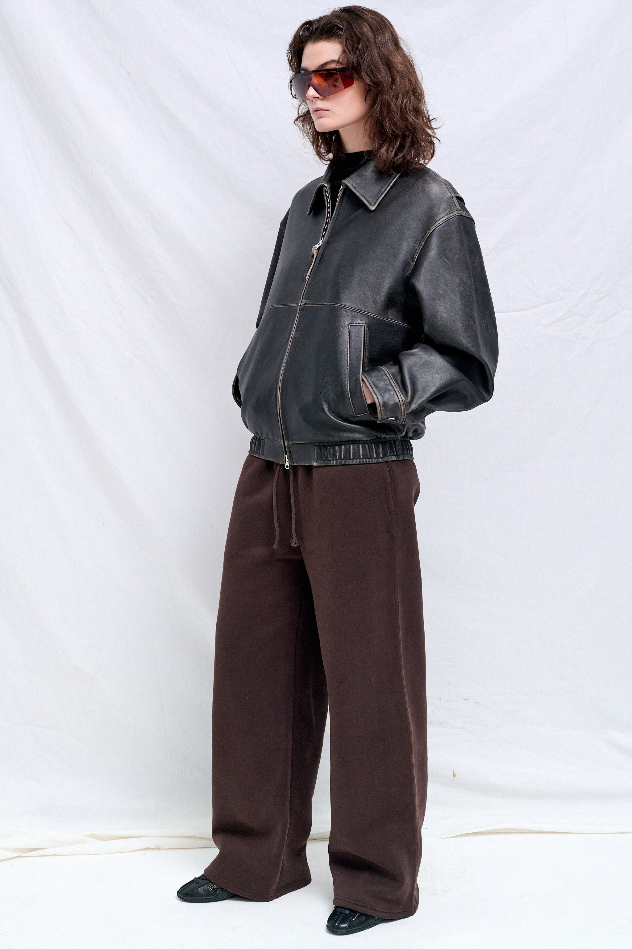 Authentic“牛革“LL“Leather Drizzler Jacket DUNST Drizzler Leather Jacket | Black | FARFETCH JO
