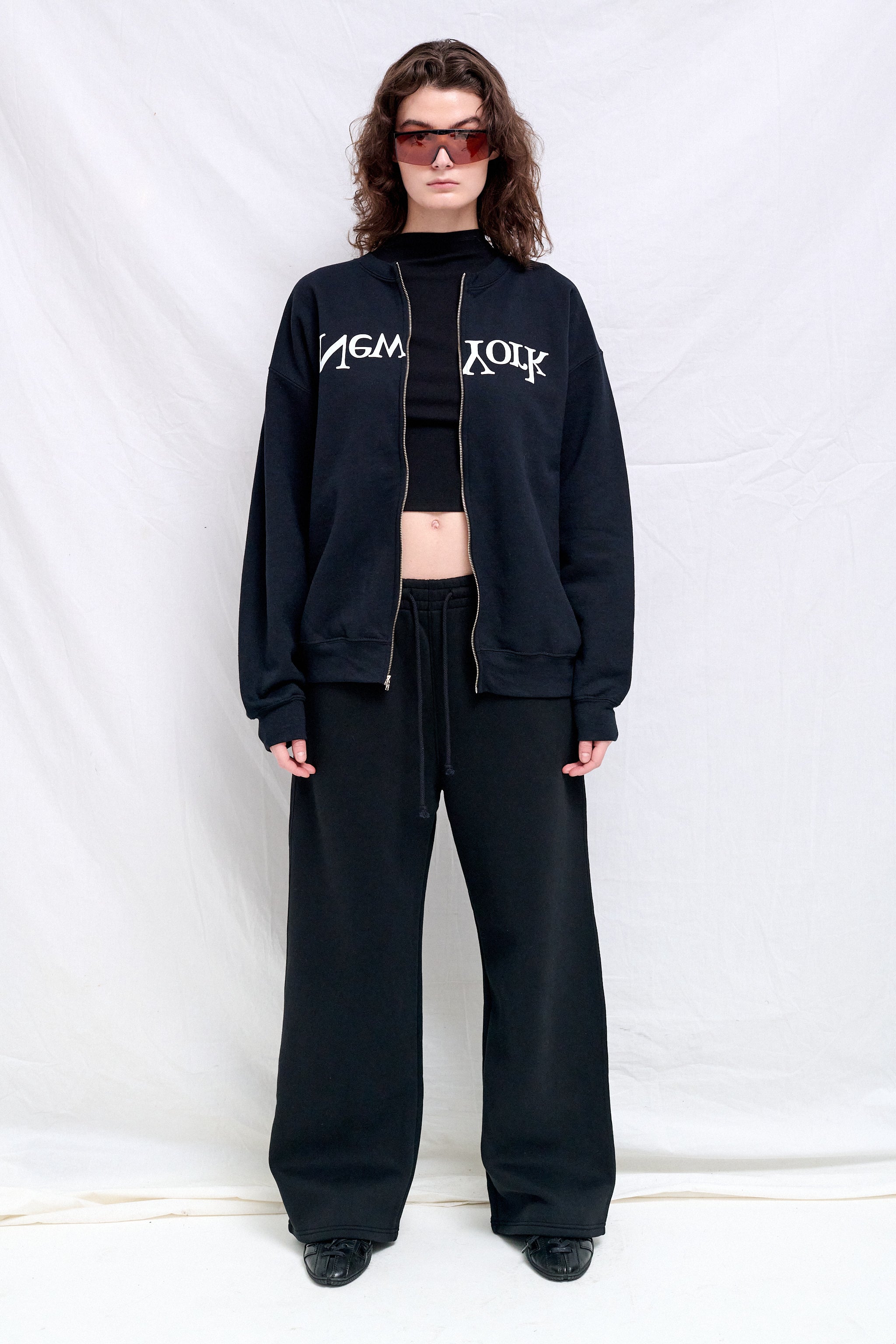 New York Logo Zip Sweatshirt