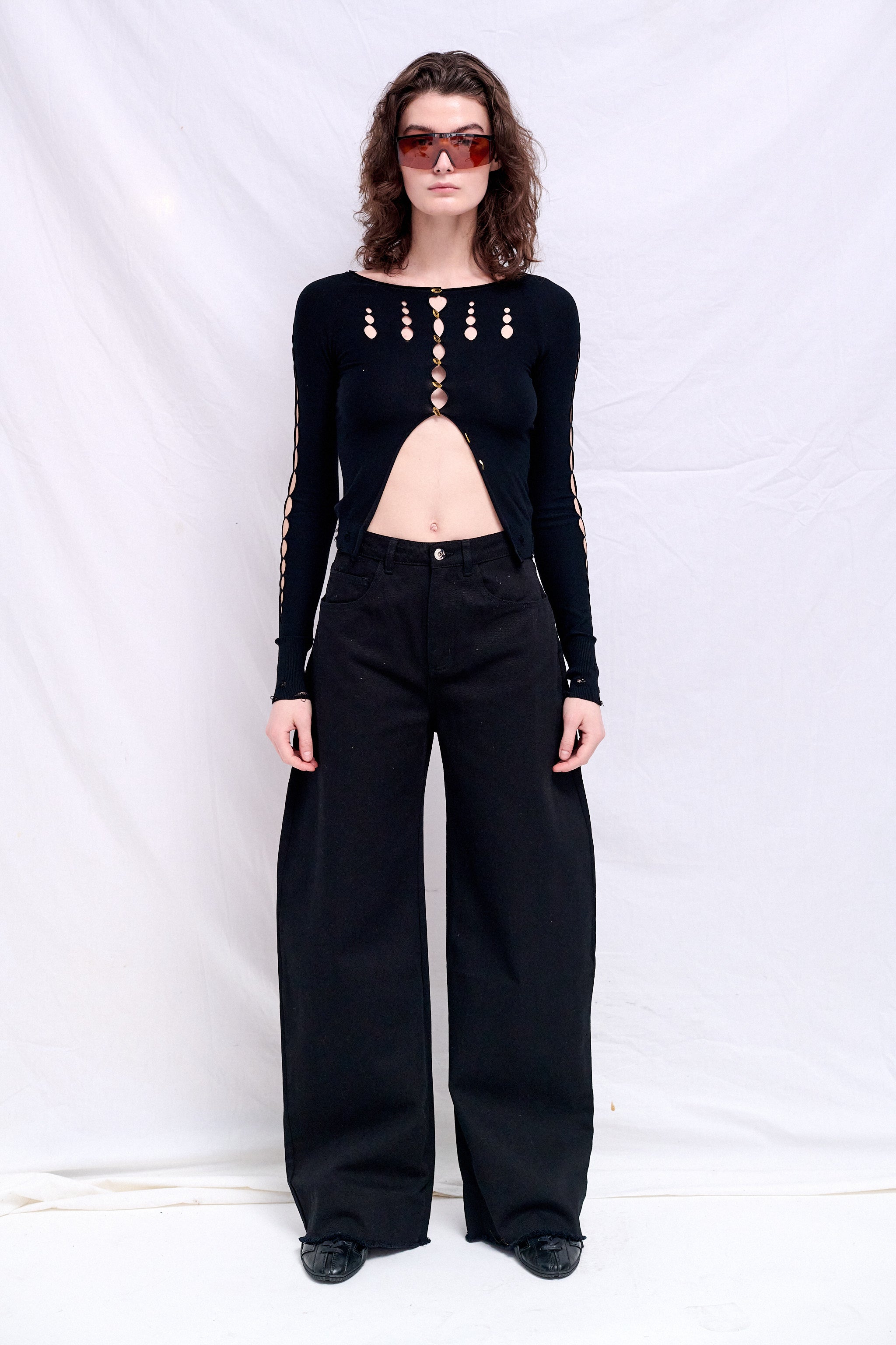 Black Drill Boyfriend Style Jeans - Marques Almeida – Assembly New