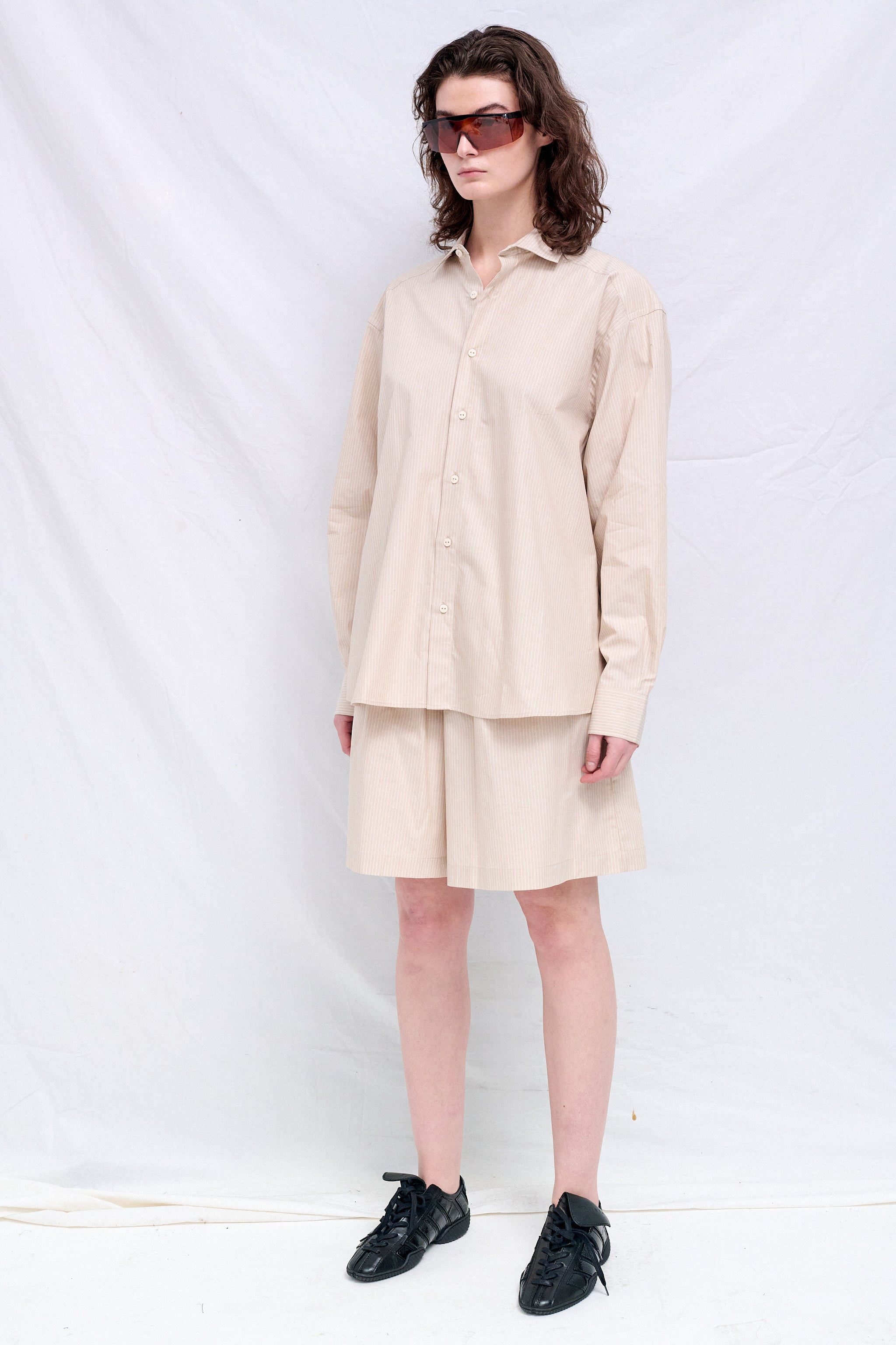 Brown Stripe Claude Shirt