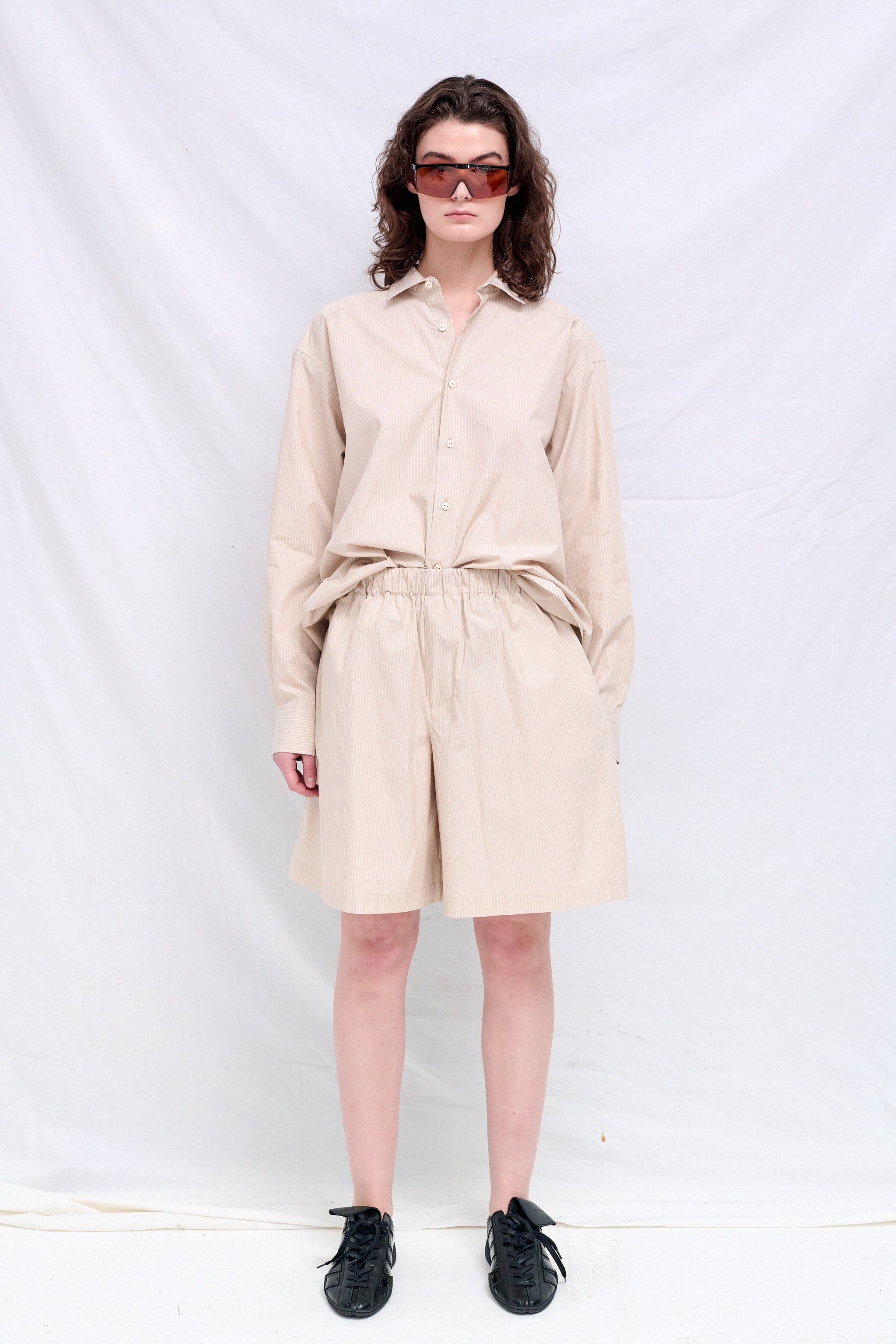 Brown Stripe Claude Shirt