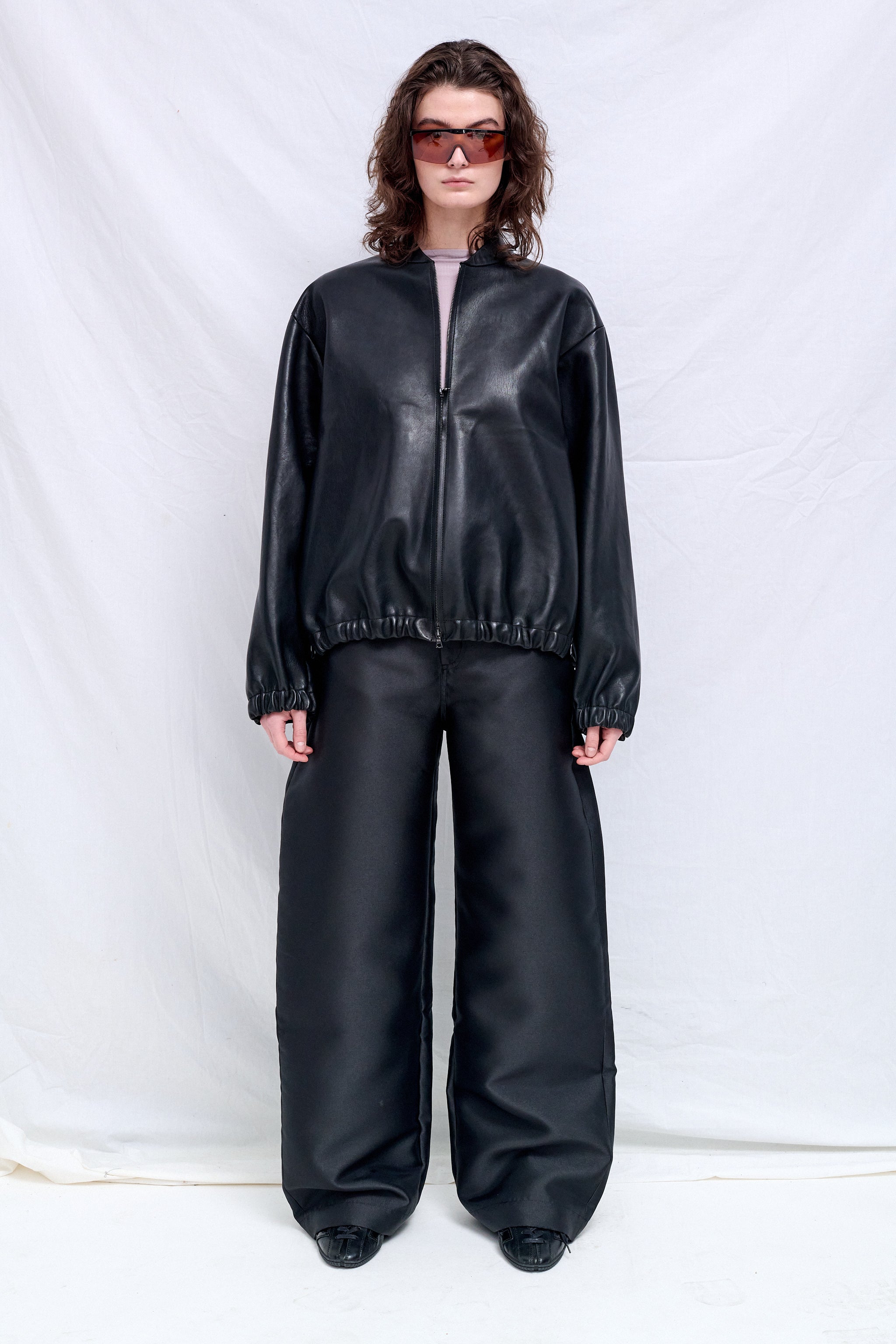 No.306 Black Leather Six Zipper Jacket