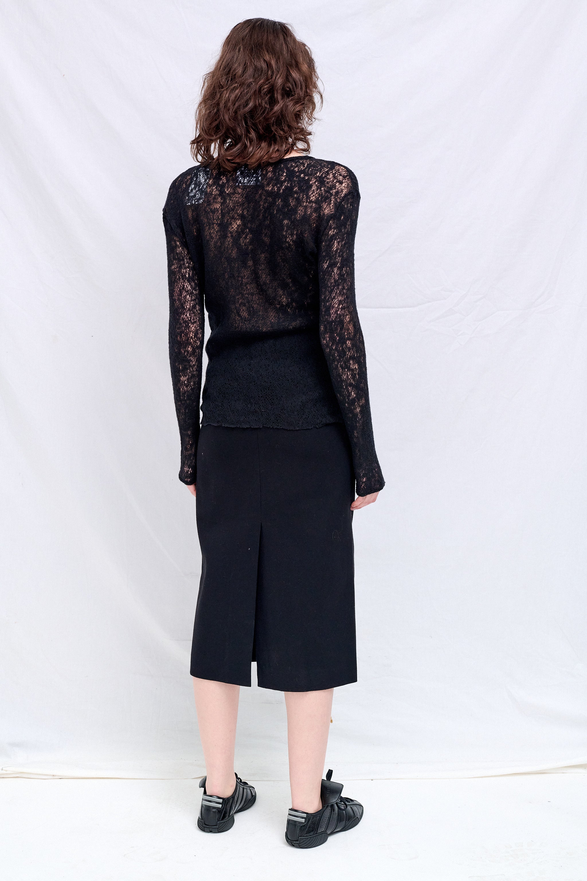 No.292 Black Merino Wool Knitted Top