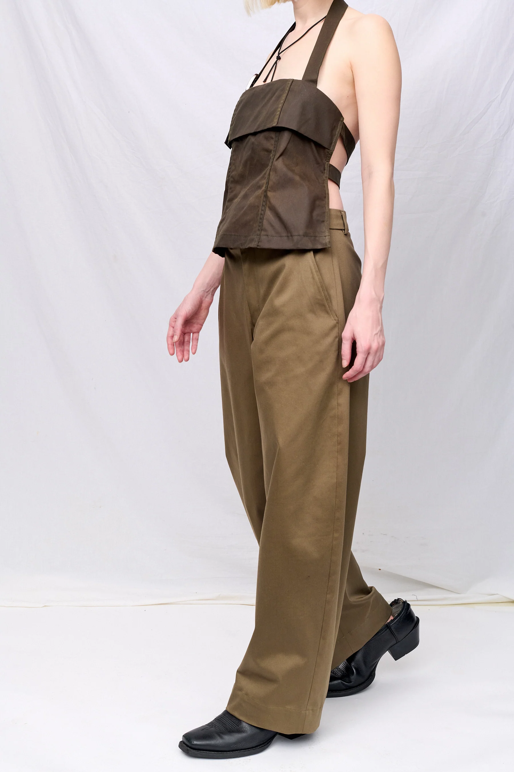 Khaki Volume Pant
