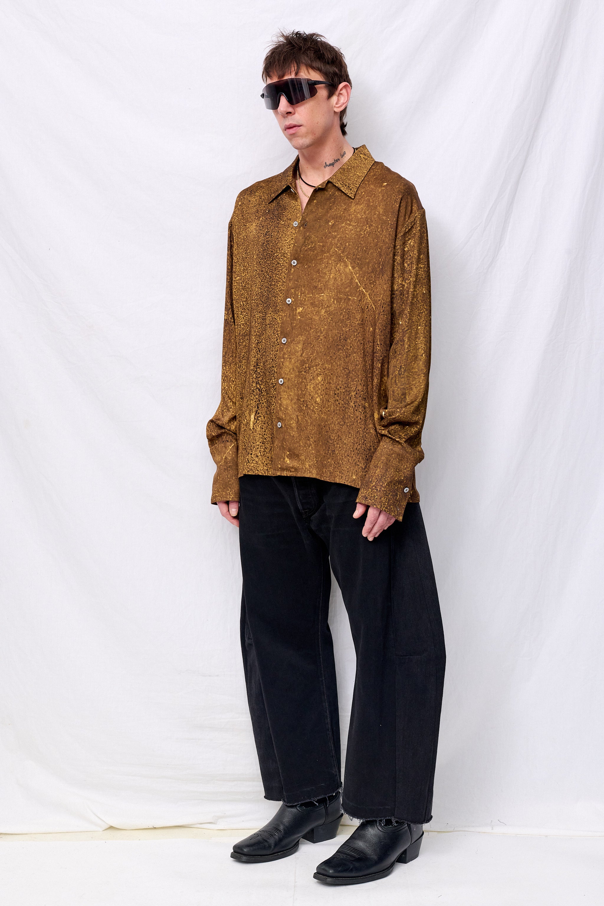 Gold Rush Oversized Longsleeve Shirt
