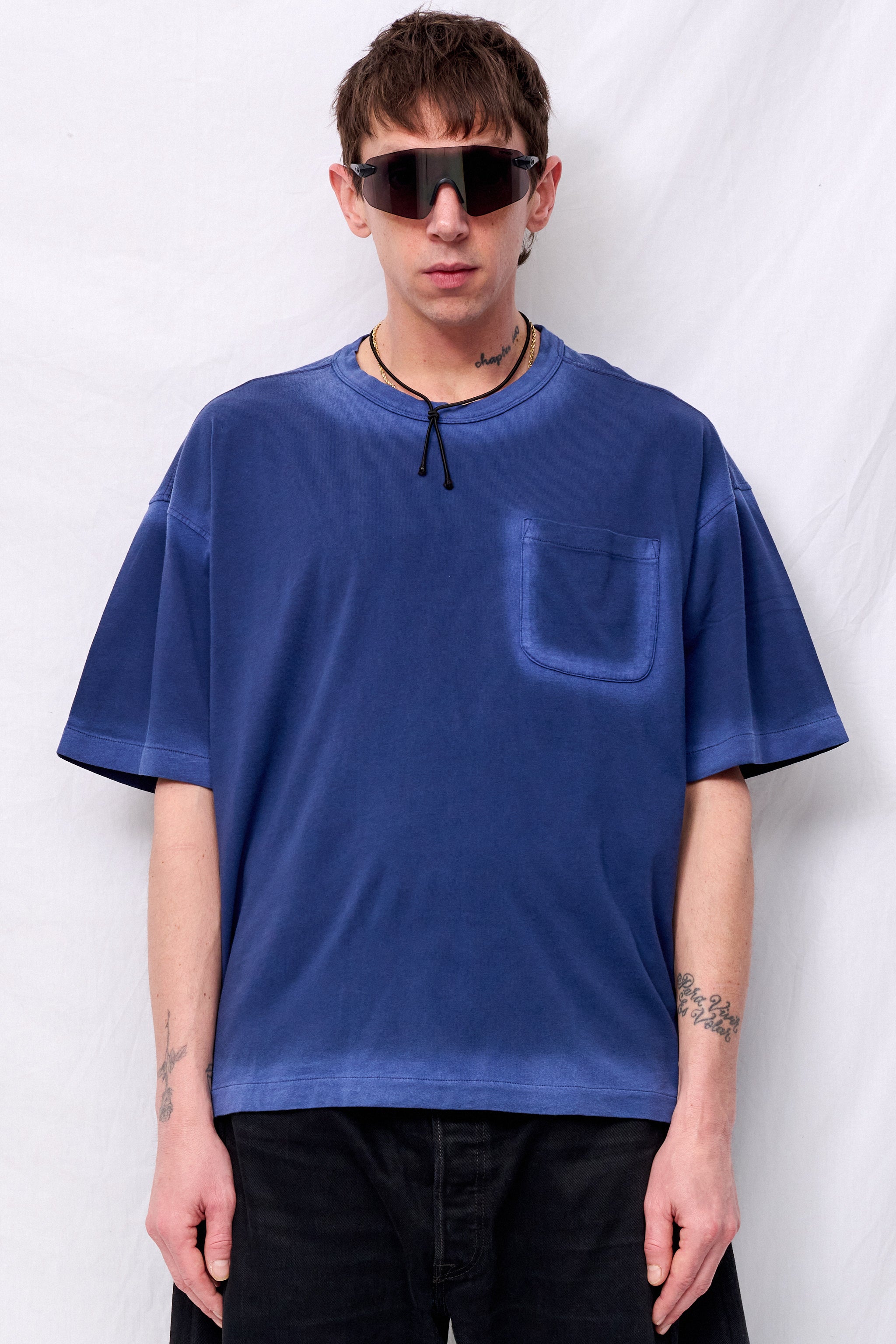 Blue Triple Pocket T-Shirt