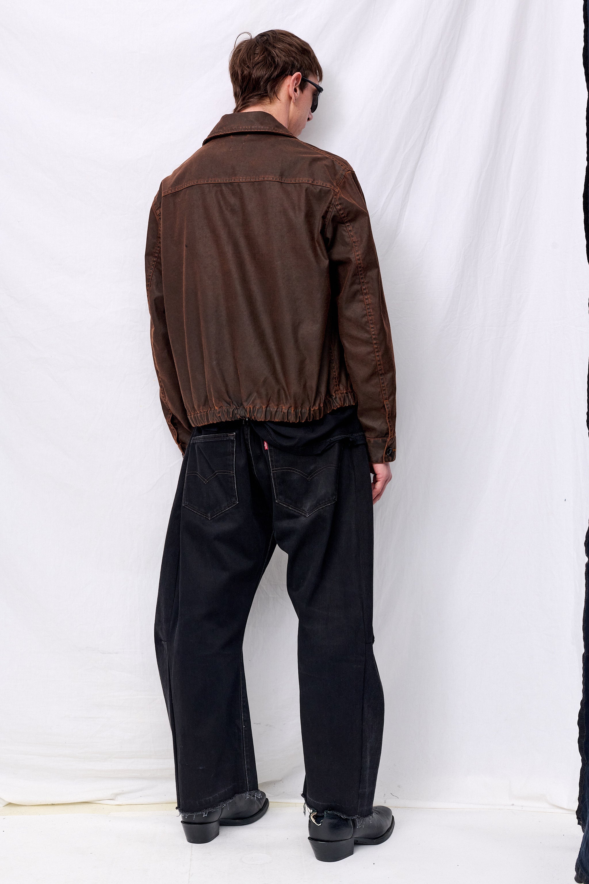 Brown Coating Cotton Drizzler Jacket