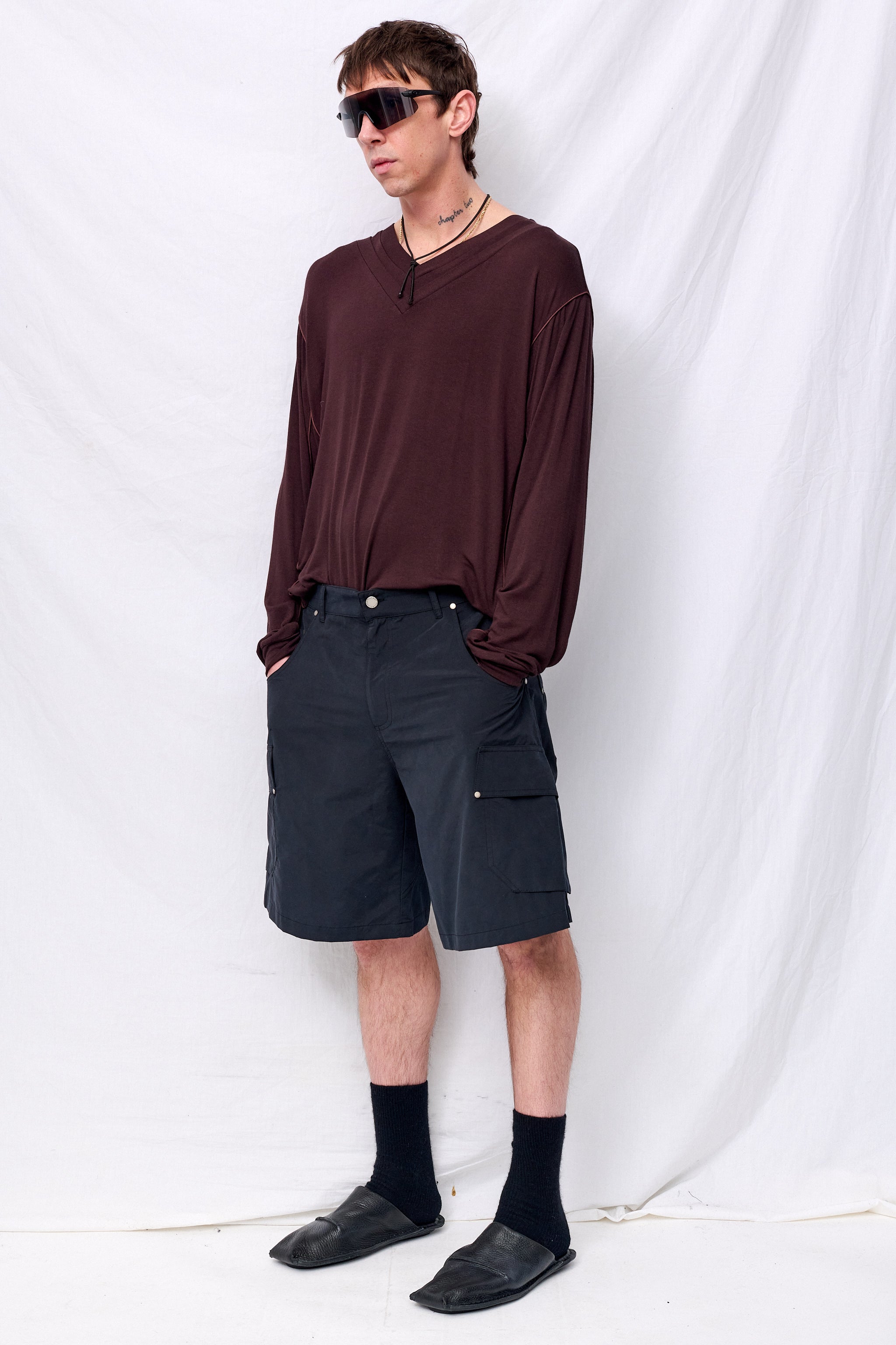 Black Cargo Shorts