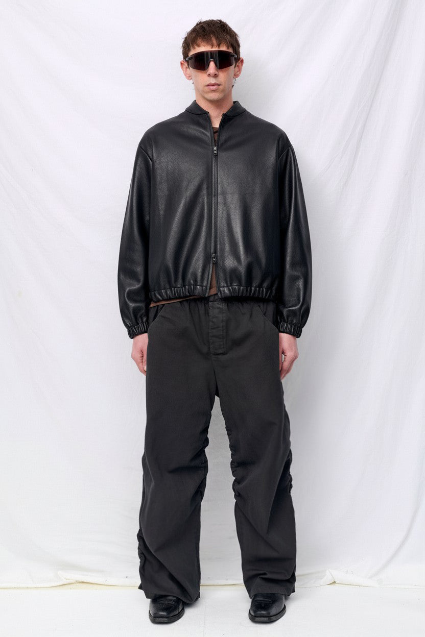 No.306 Black Leather Six Zipper Jacket