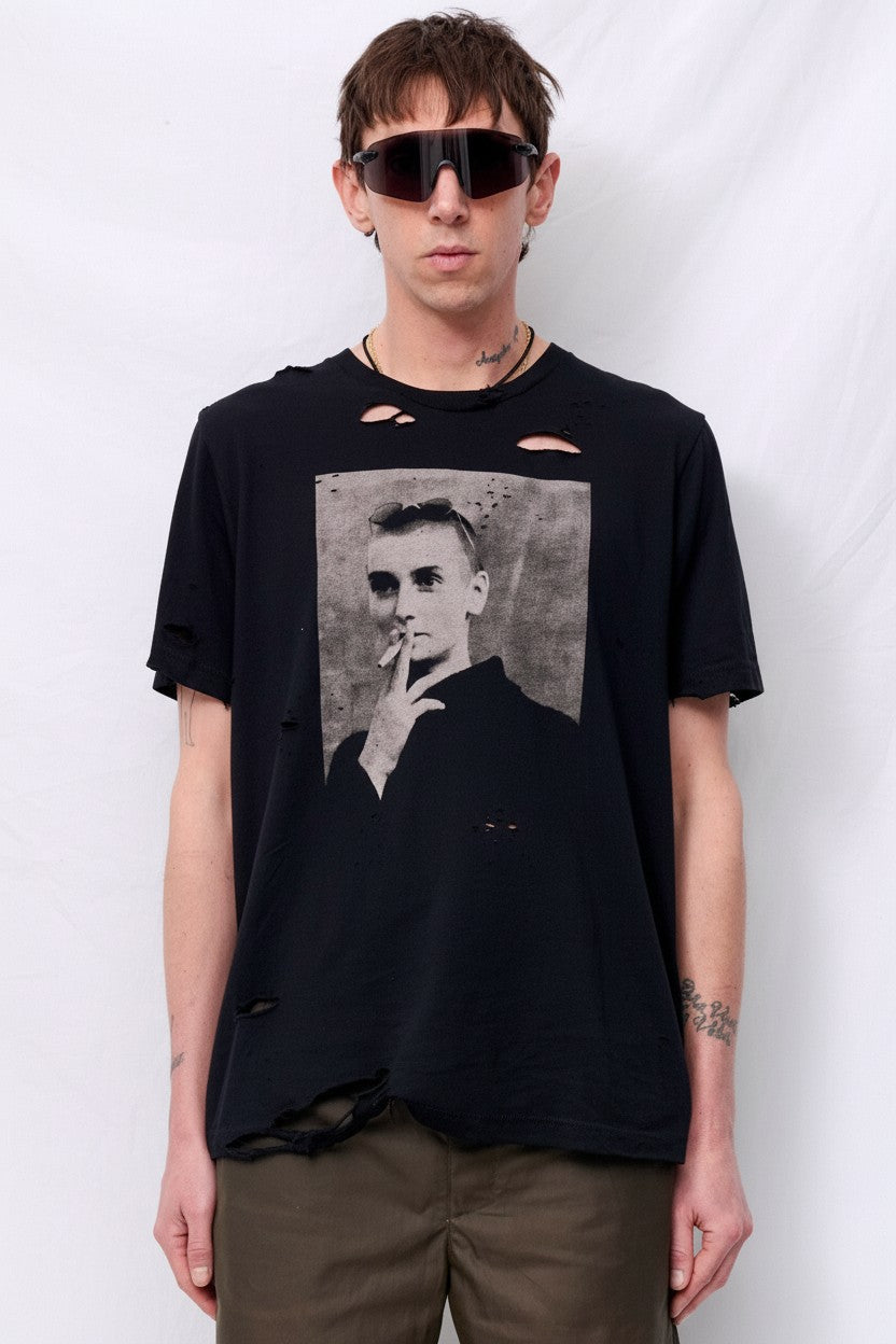 Distressed Black Sinead T-Shirt