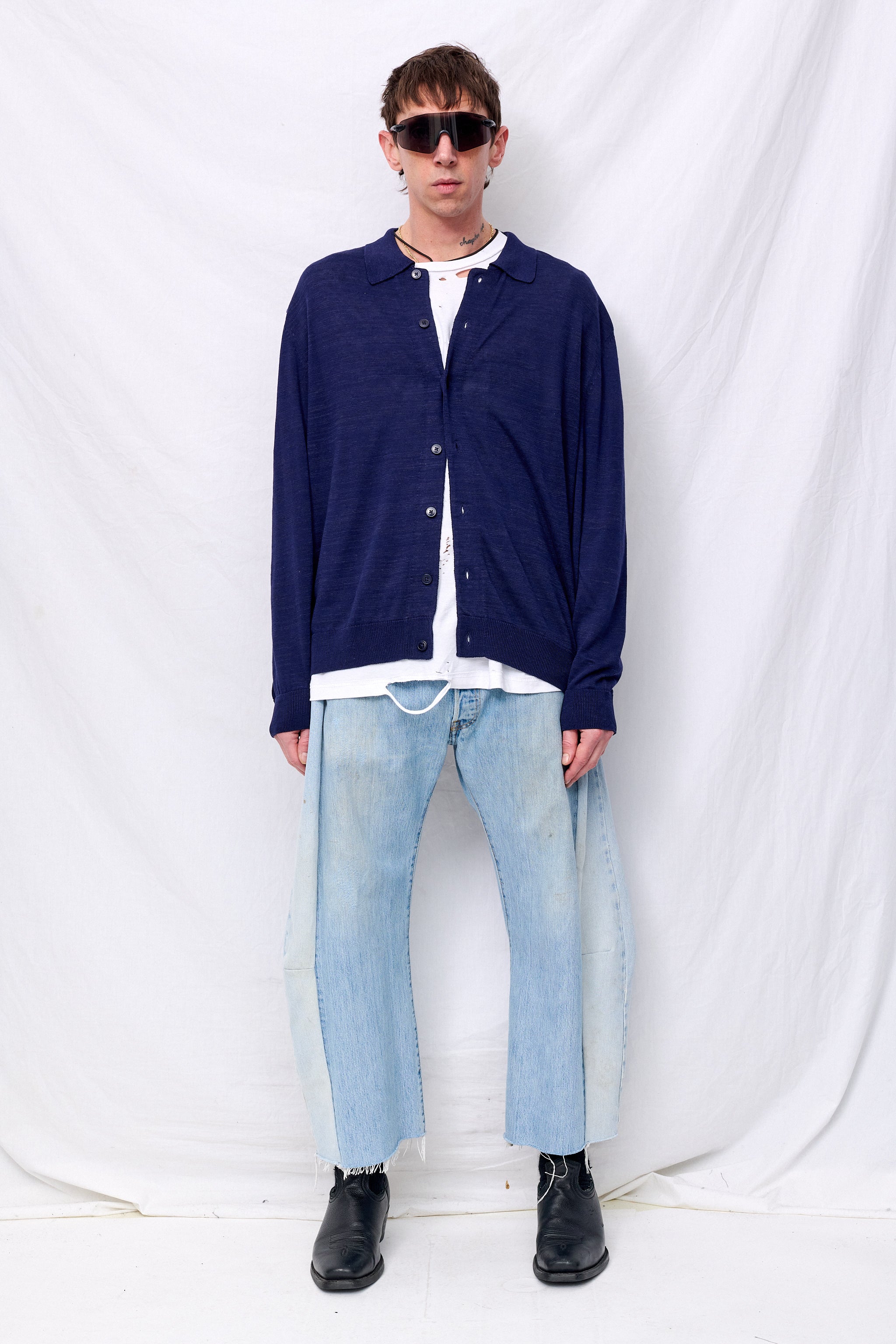 Navy Rat Pack Cardigan