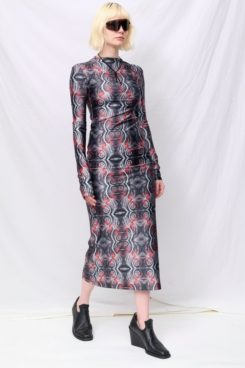 DMT Long Sleeve Mockneck Dress