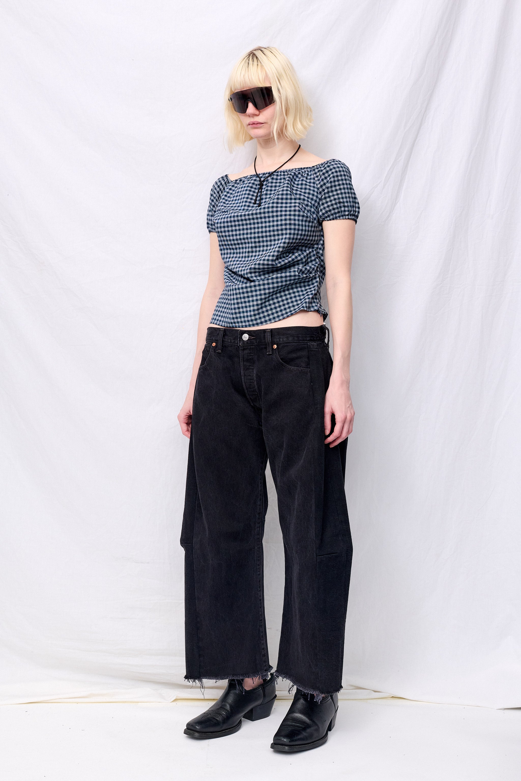Plaid Super Laver Baby Top