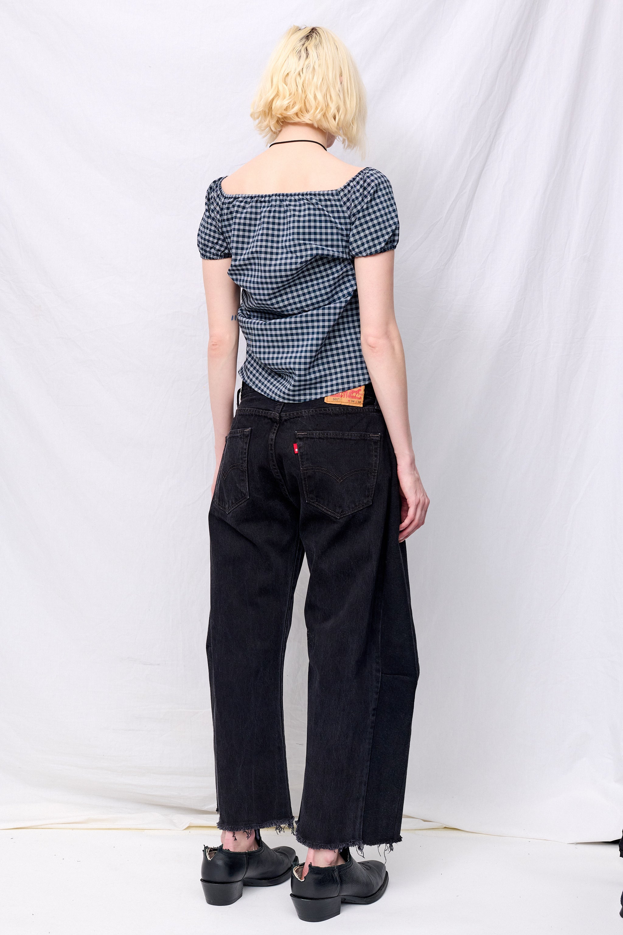Plaid Super Laver Baby Top