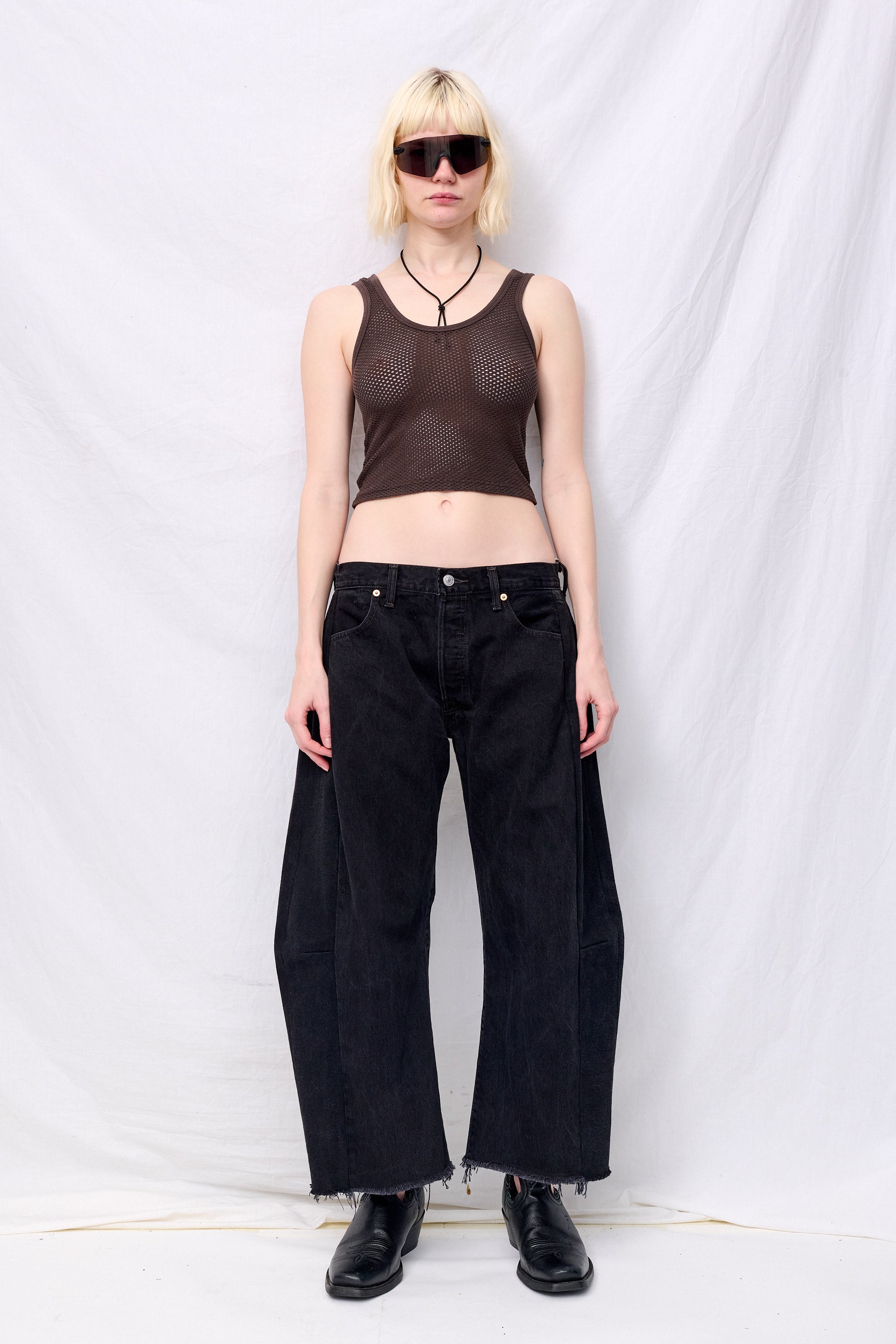 Coffee Bean Mesh Sporty Tank