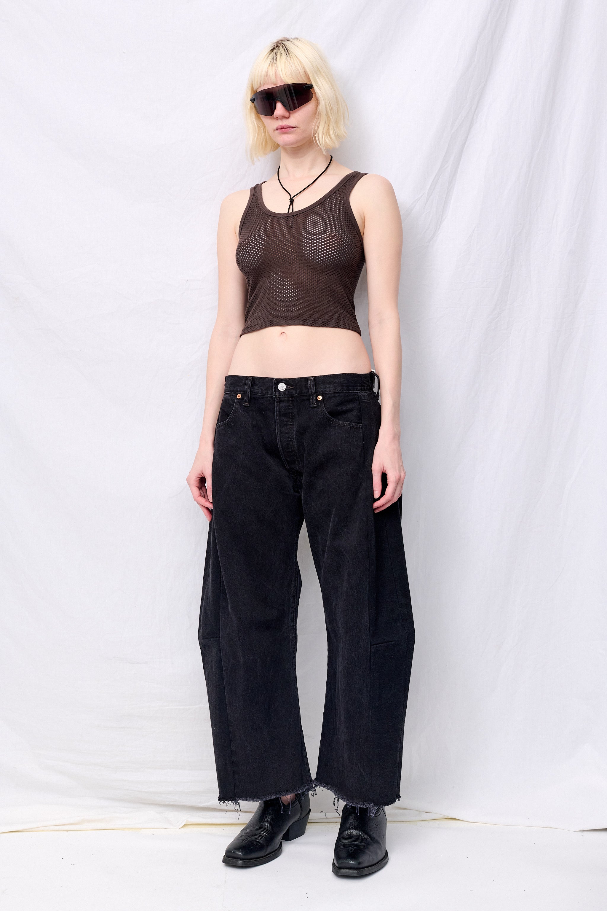 Coffee Bean Mesh Sporty Tank