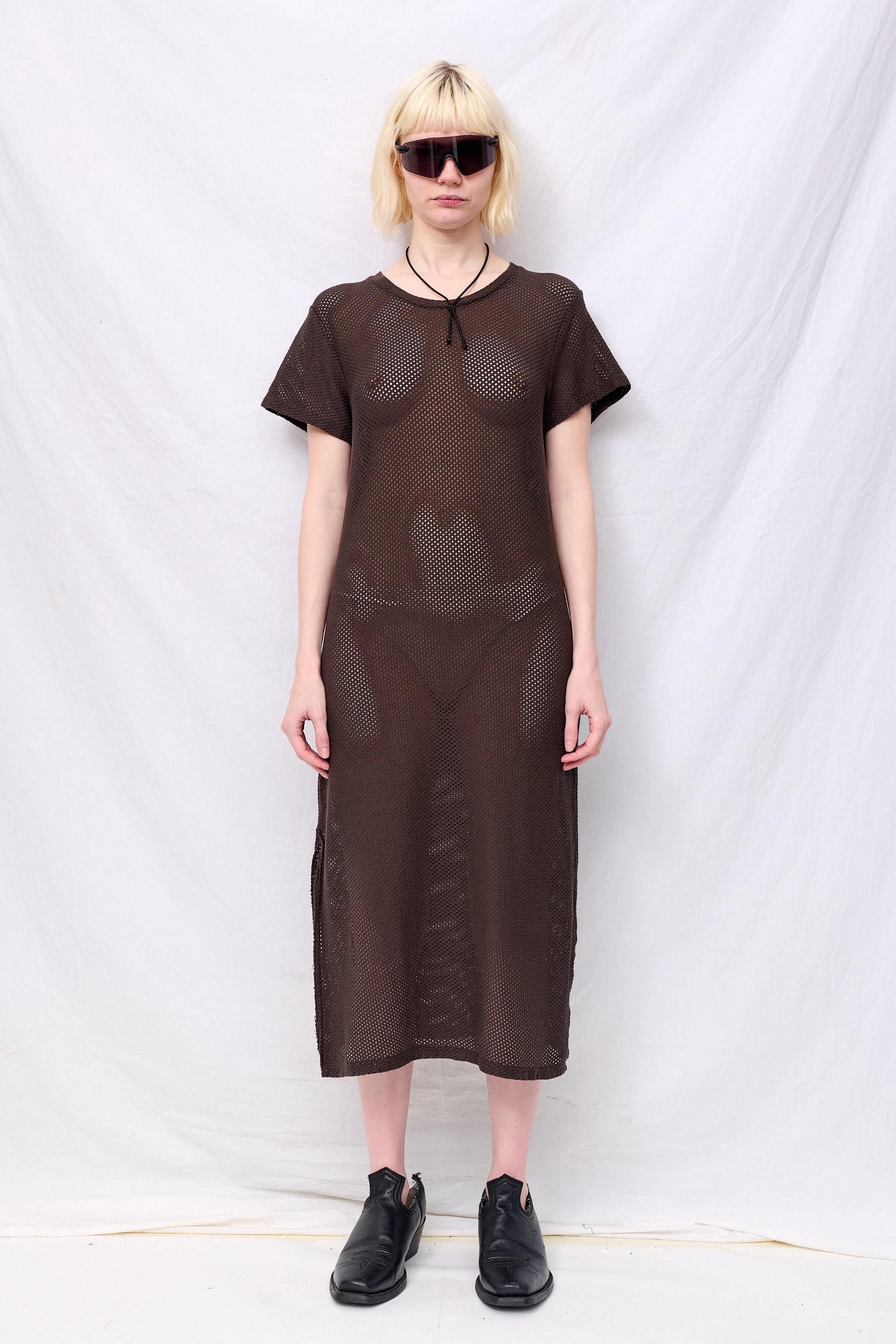 Coffee Bean Mesh Sydney Dress