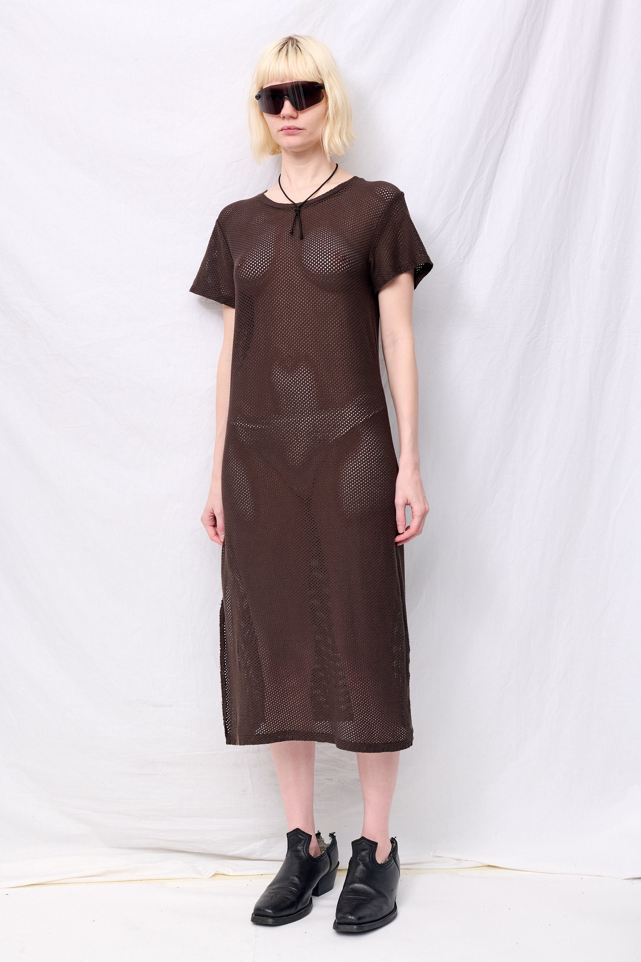 Coffee Bean Mesh Sydney Dress