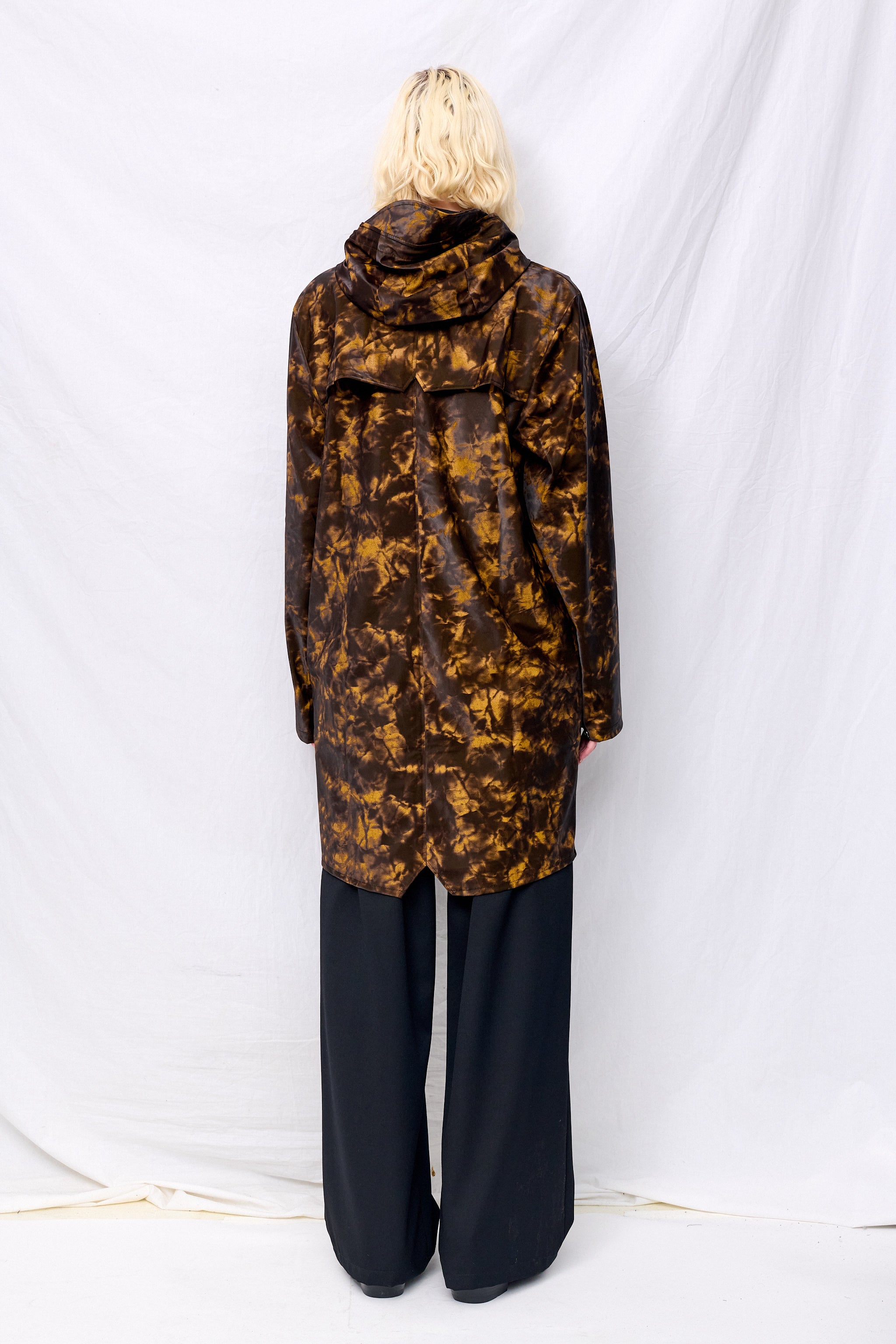 Muddy Hooded Rain Long Jacket
