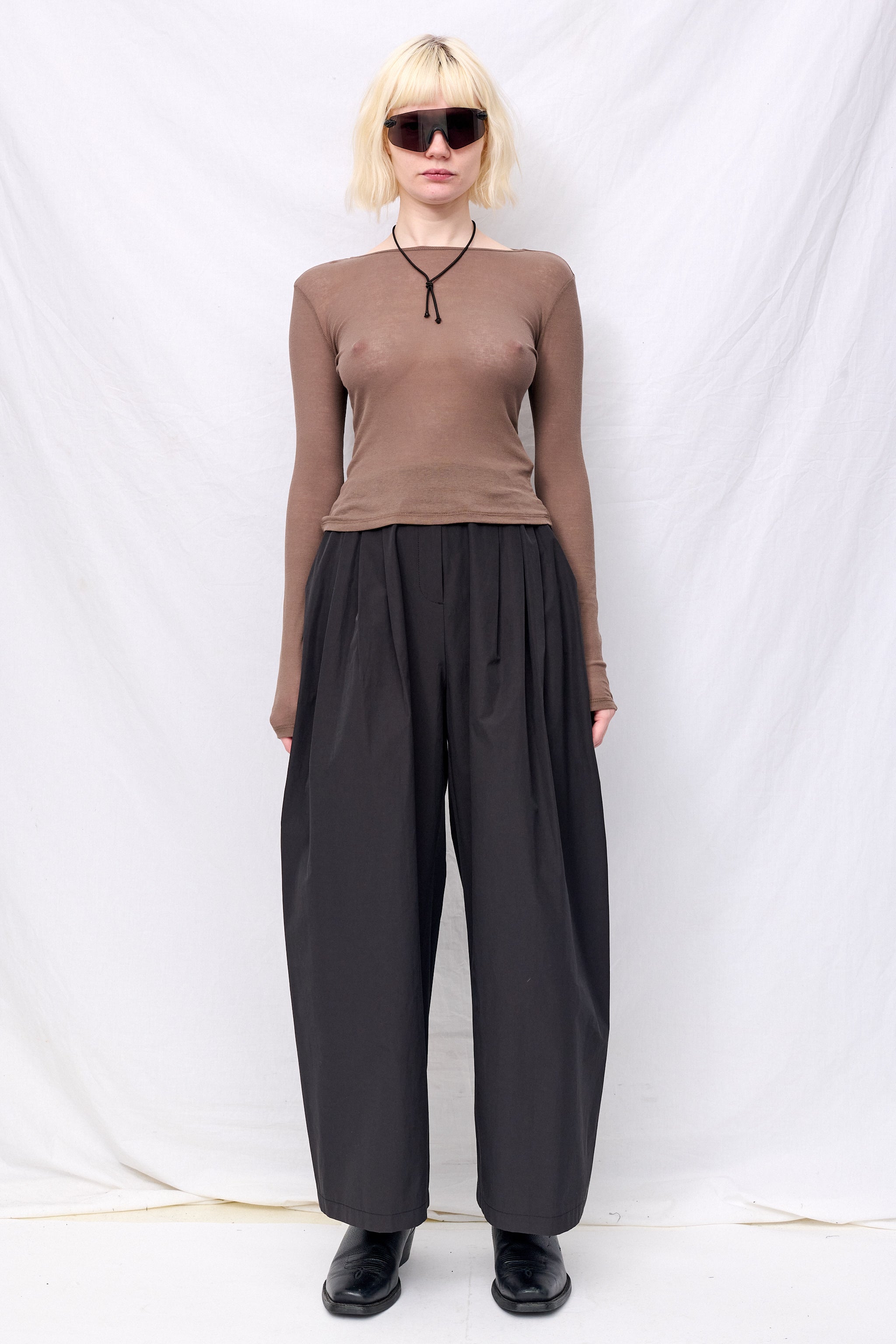 Brown Round T-Shirt