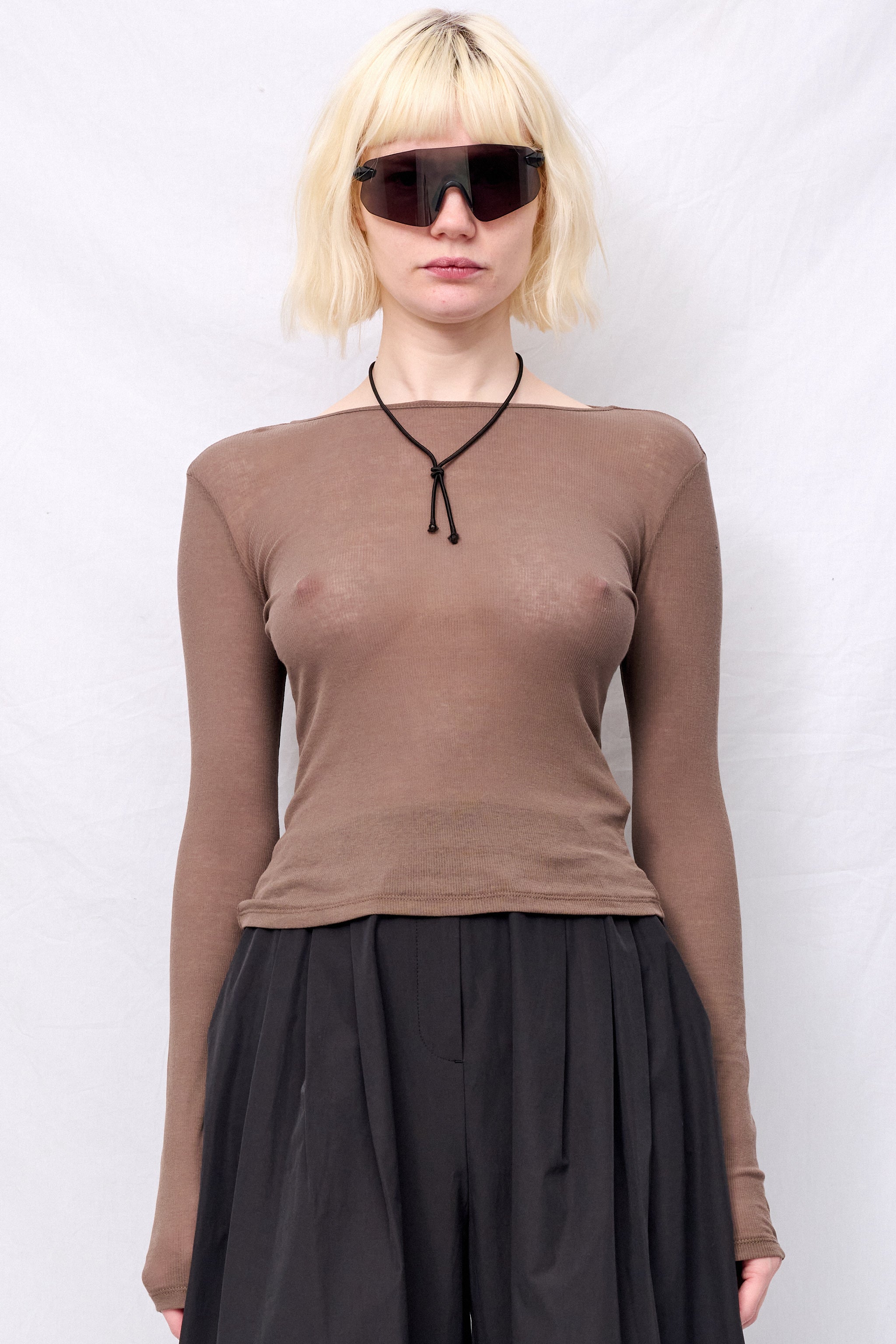 Brown Round T-Shirt