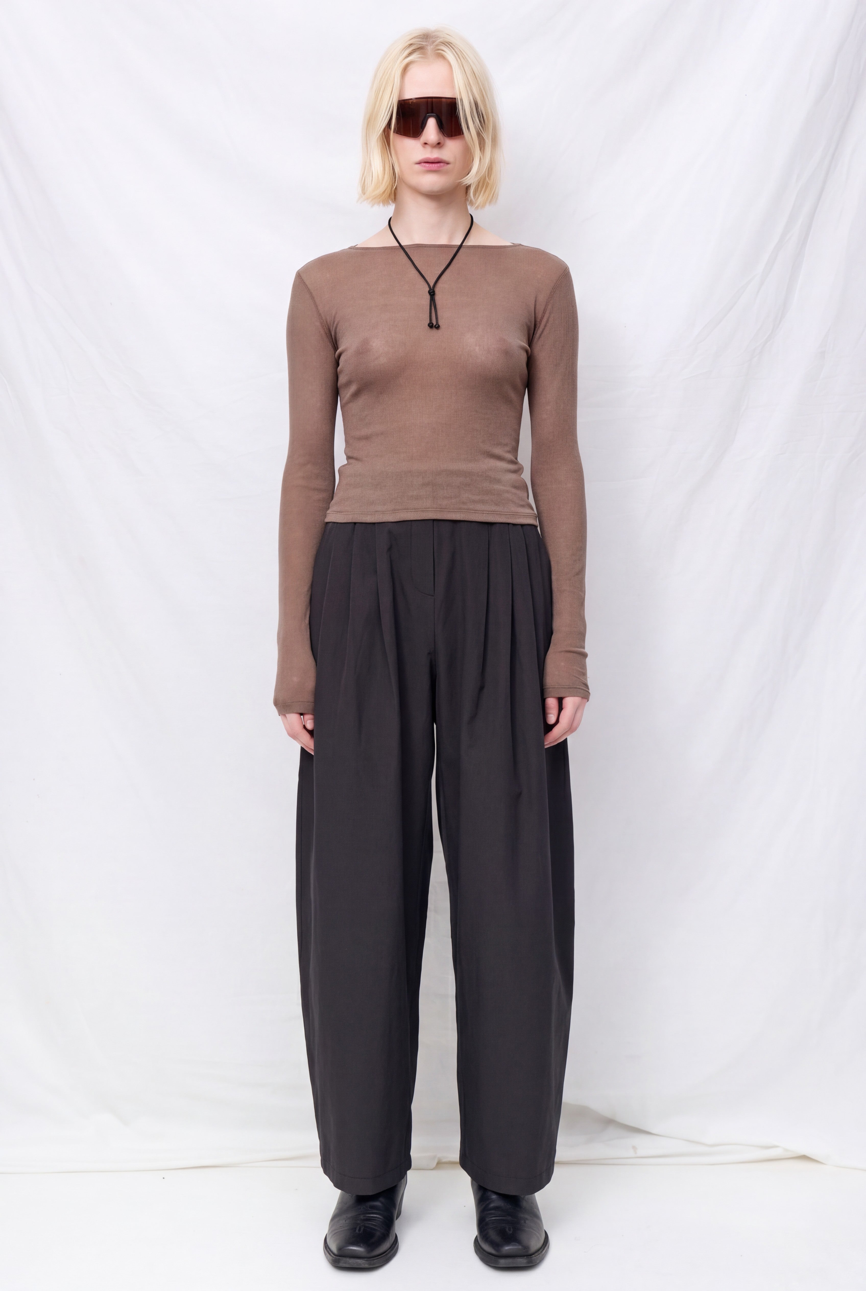 Brown Round T-Shirt