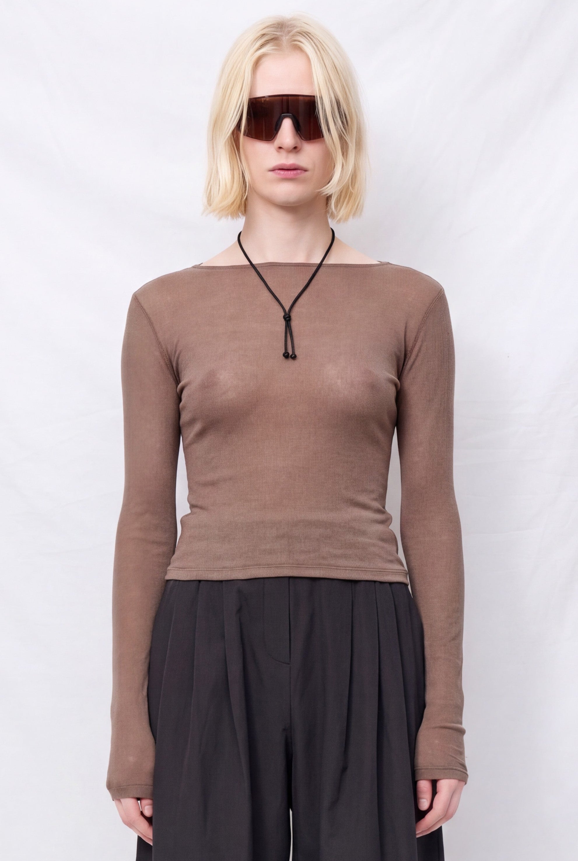 Brown Round T-Shirt