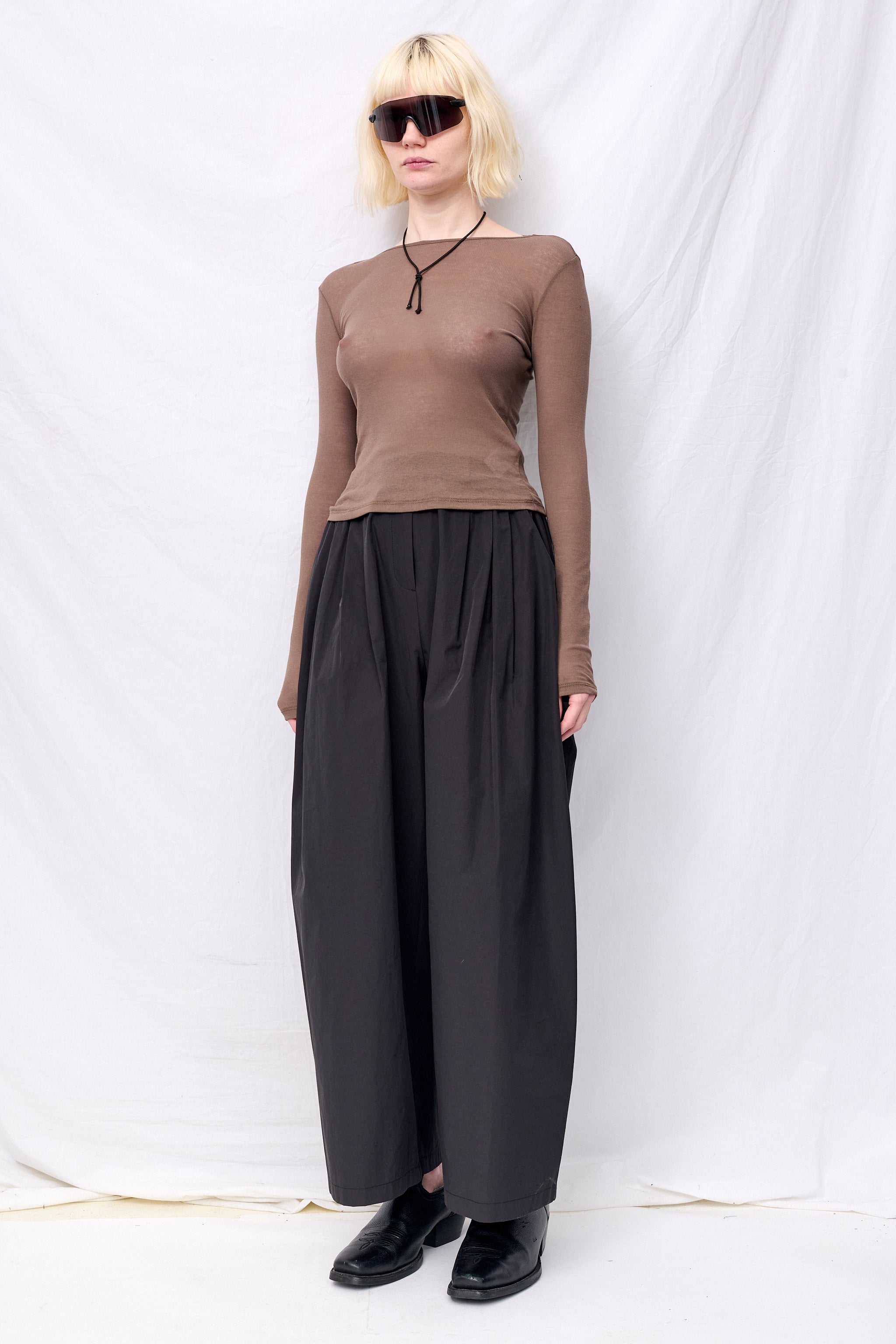 Brown Round T-Shirt