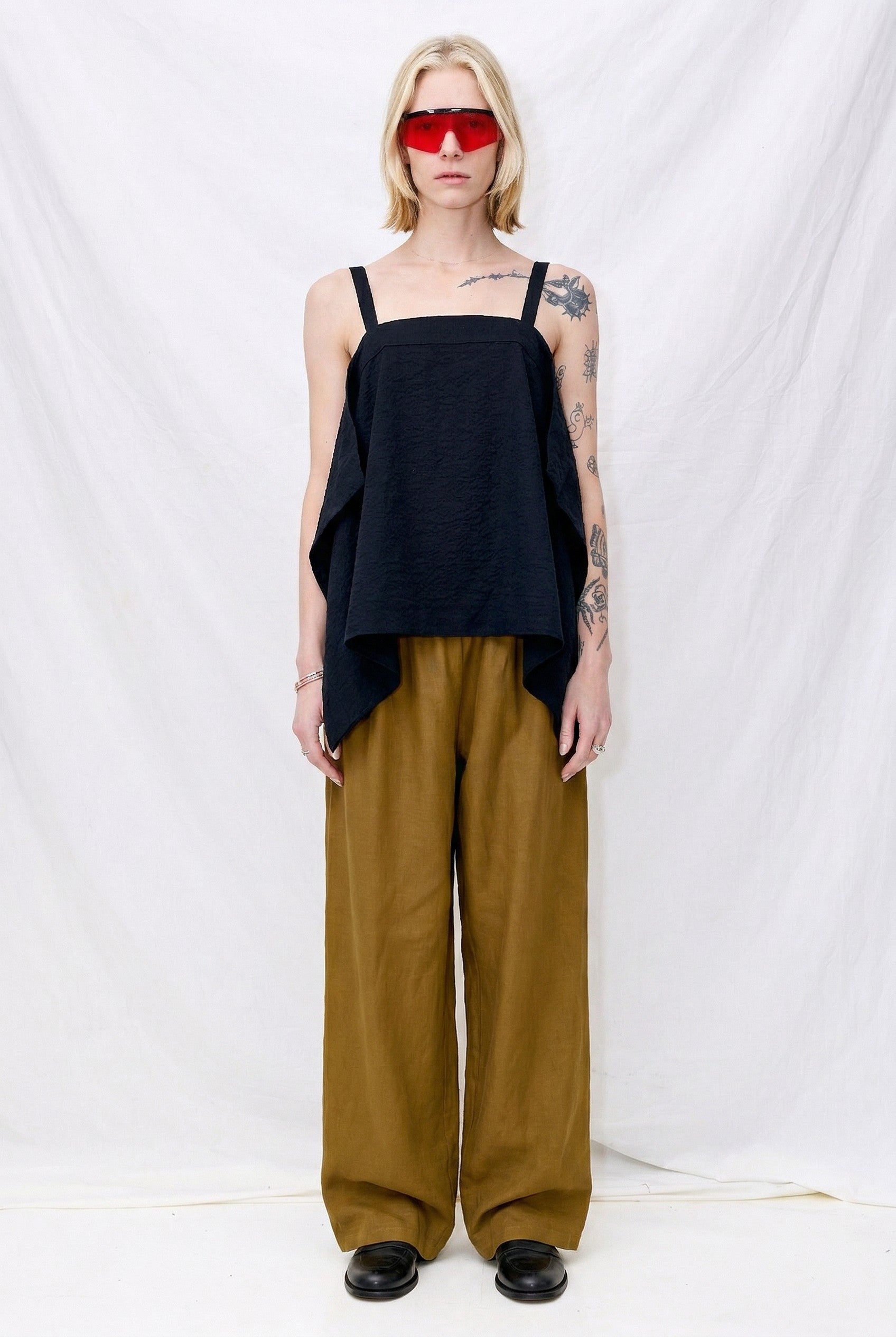 Dark Olive Straight Pants