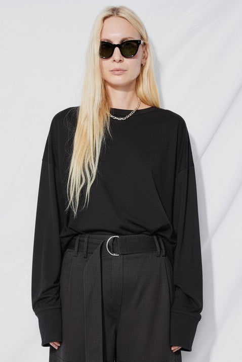 Black Baja Long Sleeve Tee