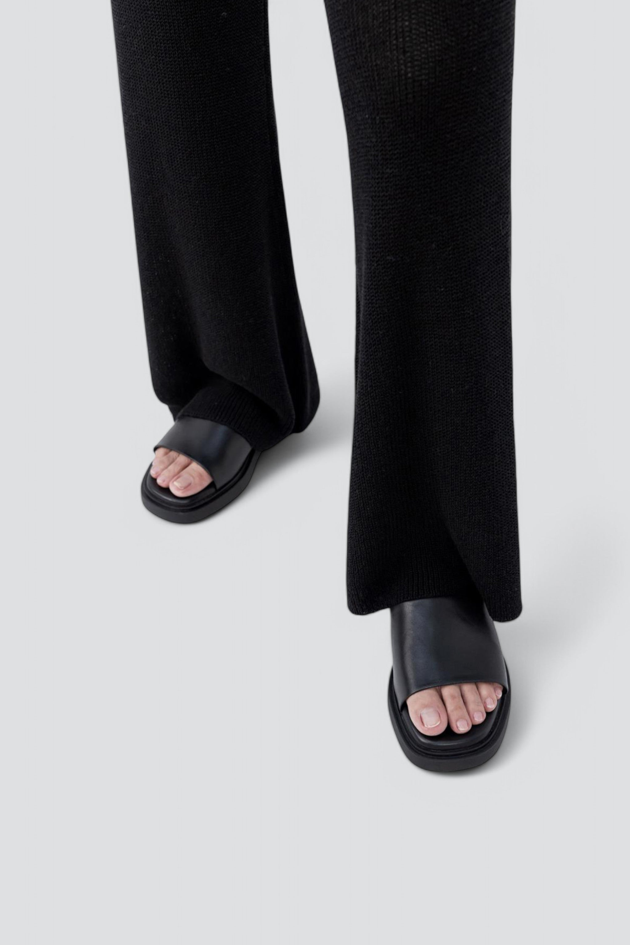 Black Connie Sandal
