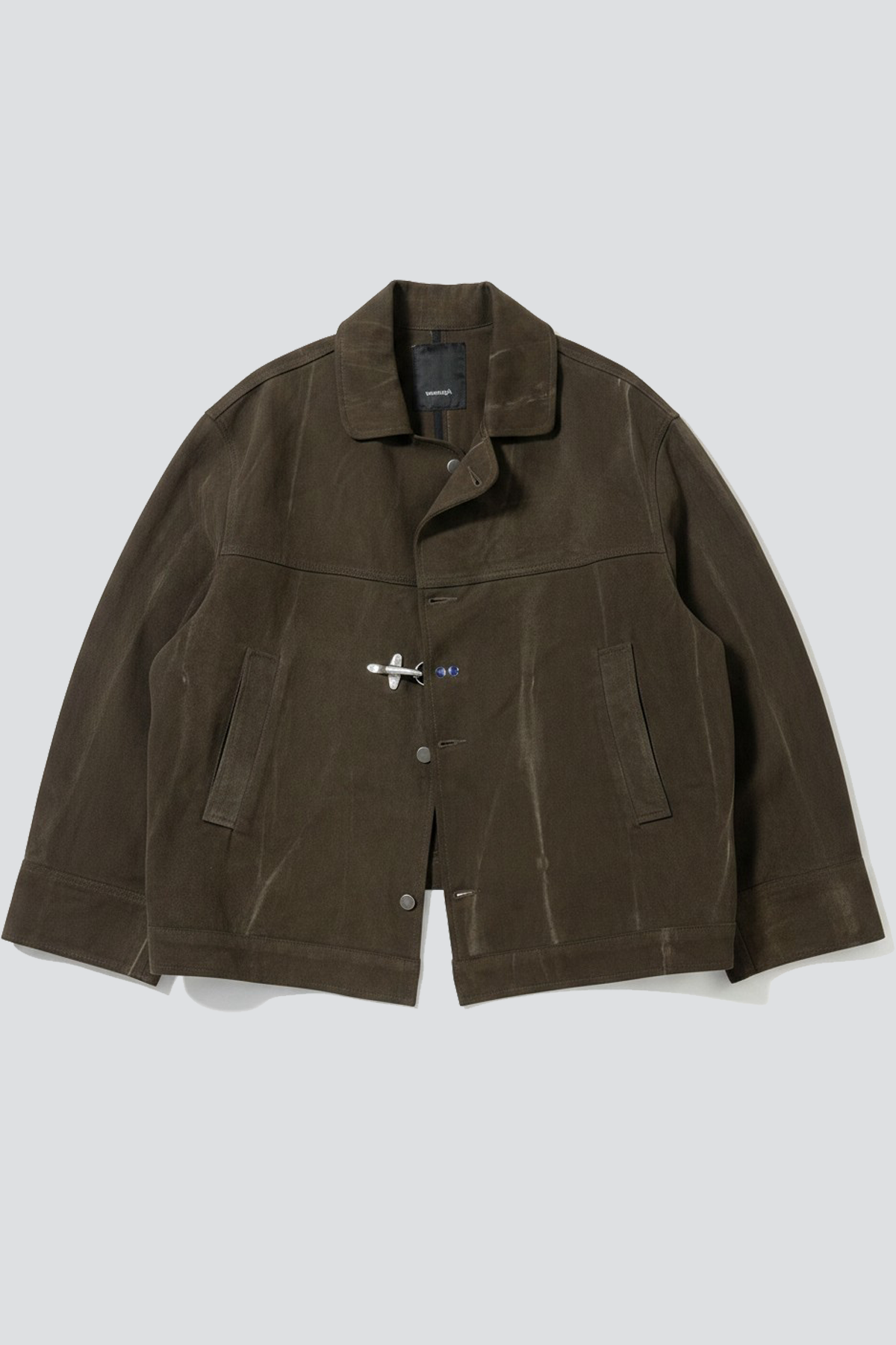 Brown Denim Fireman Box Jacket