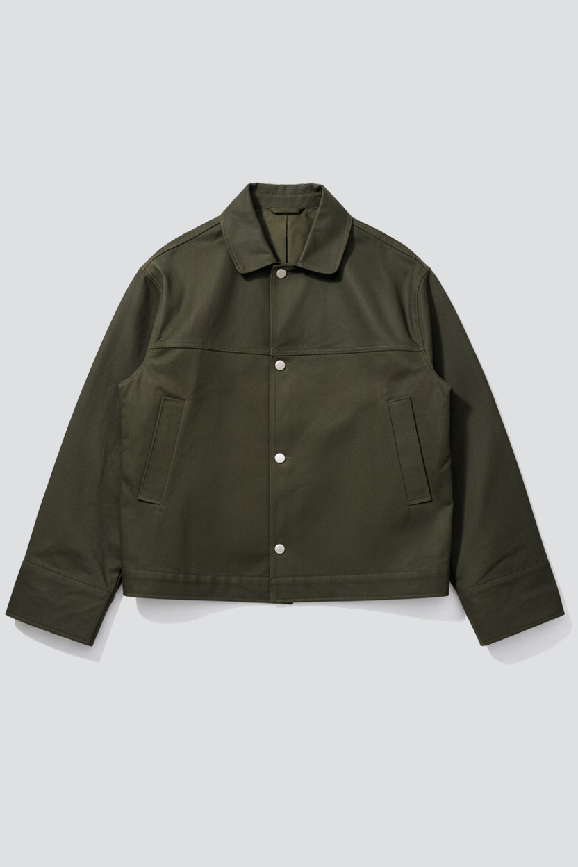 Green Wax Fireman Box Jacket