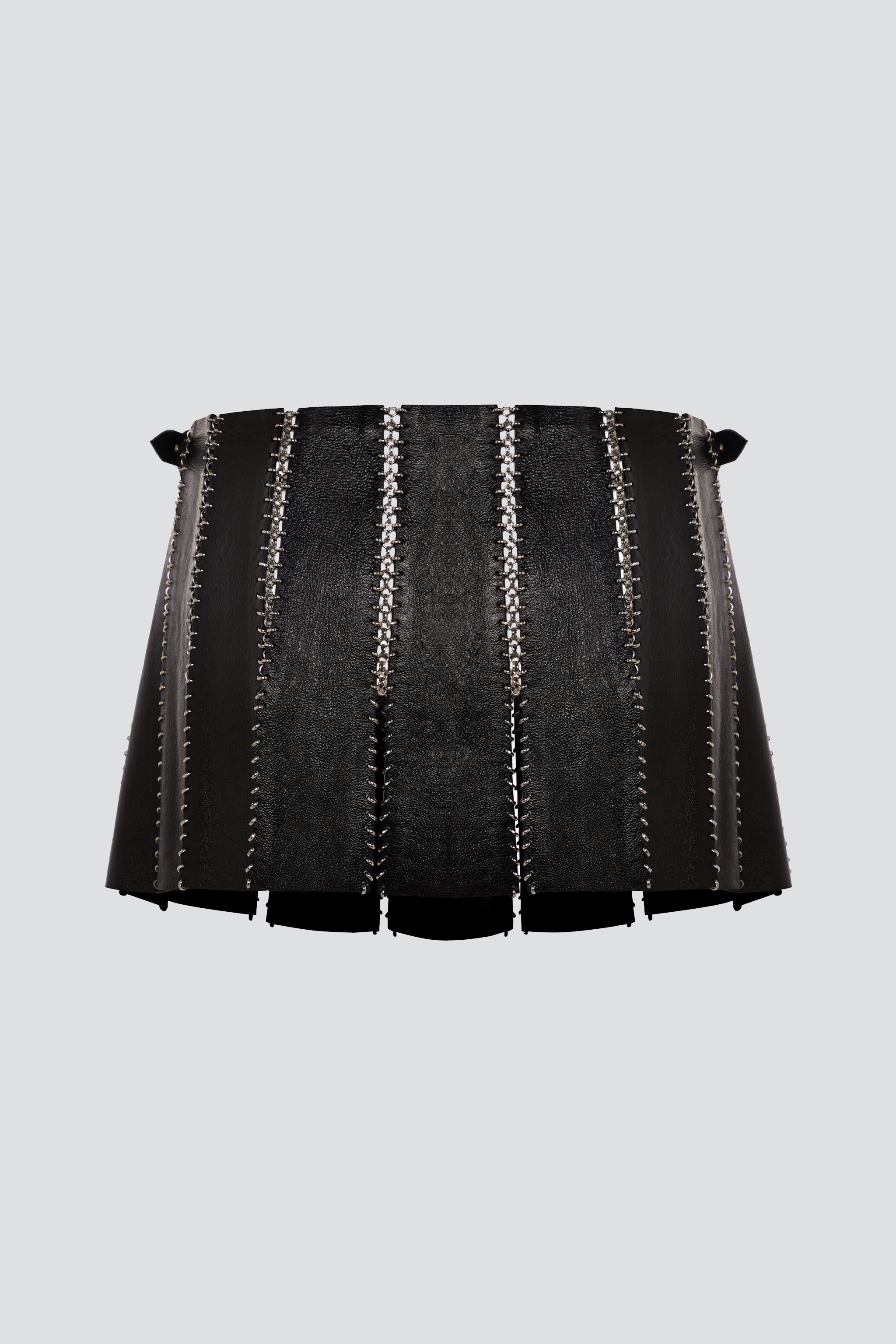 Faux Leather A-Line Skirt In Plus Size Sculpt-Her