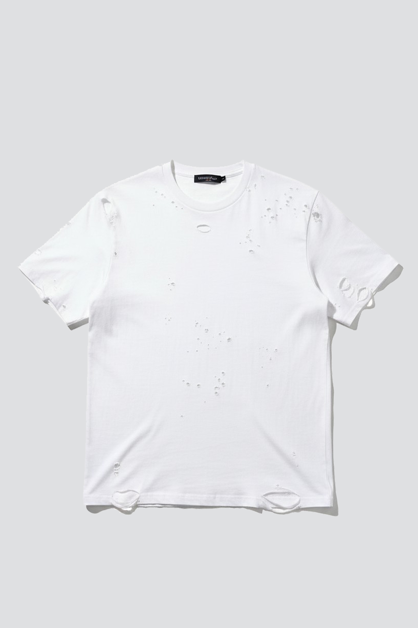 Distressed White T-Shirt