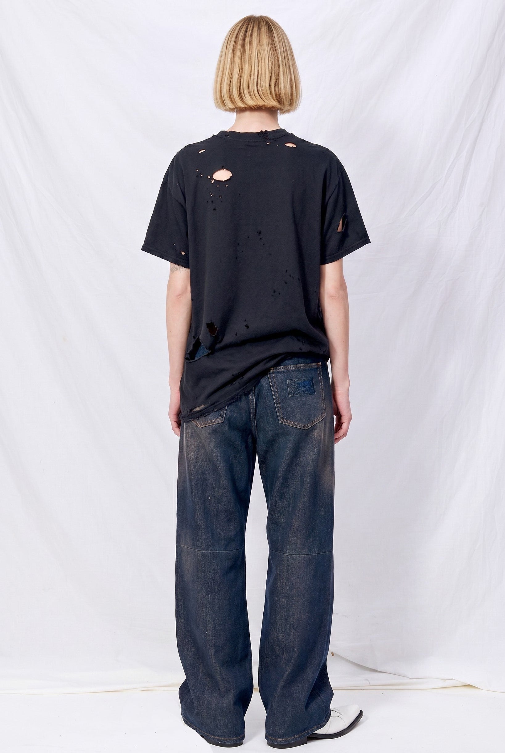 Blue Dark Washed 5 Pocket Jeans