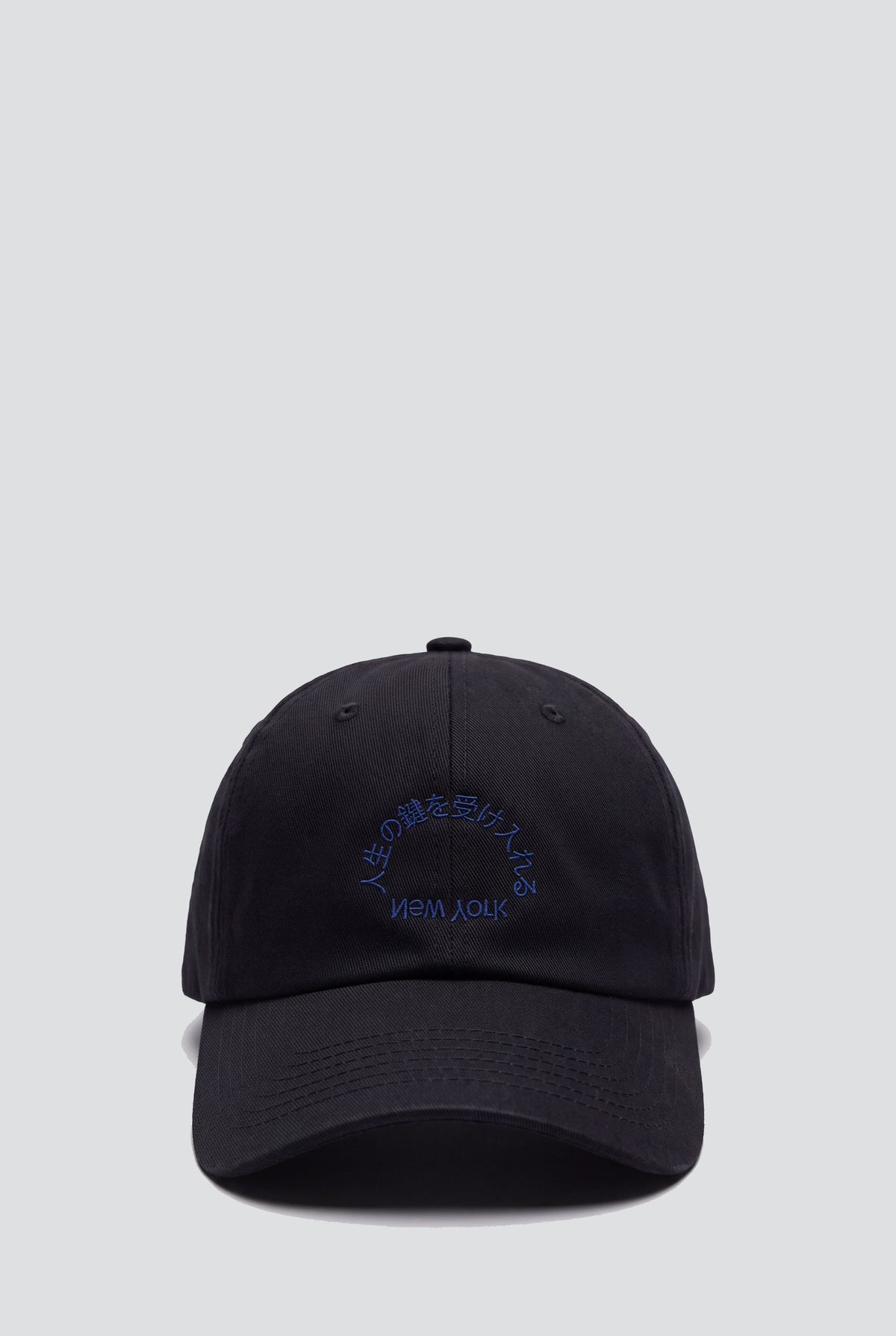 Embrace Mystery Embroidered Hat - Black/Navy Blue