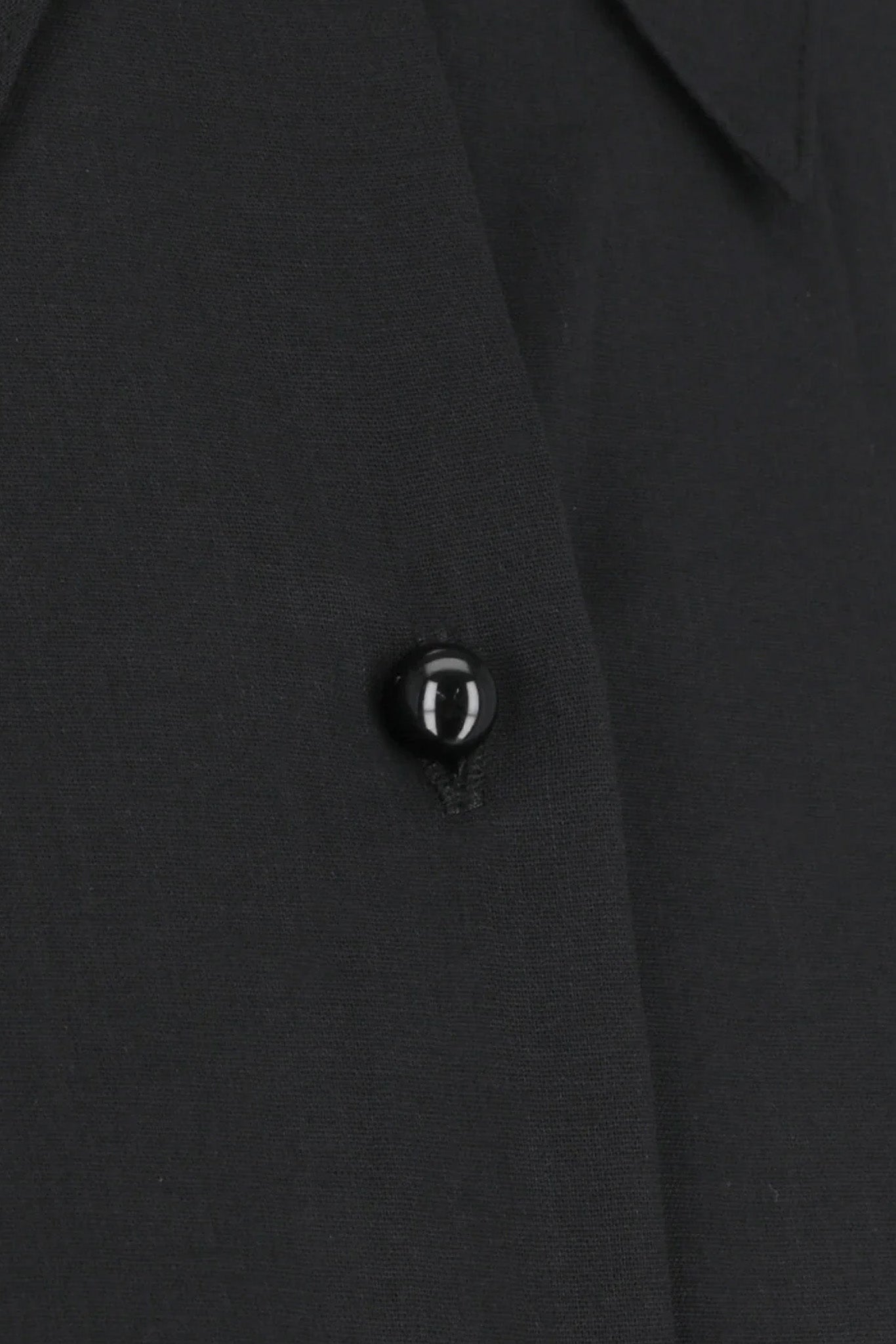 Black Sheer Cotton Classic Shirt