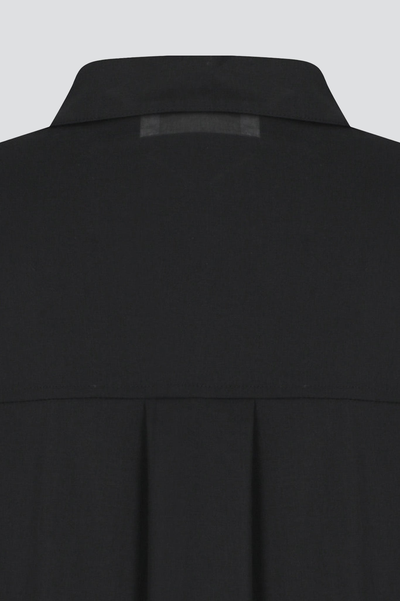 Black Sheer Cotton Classic Shirt