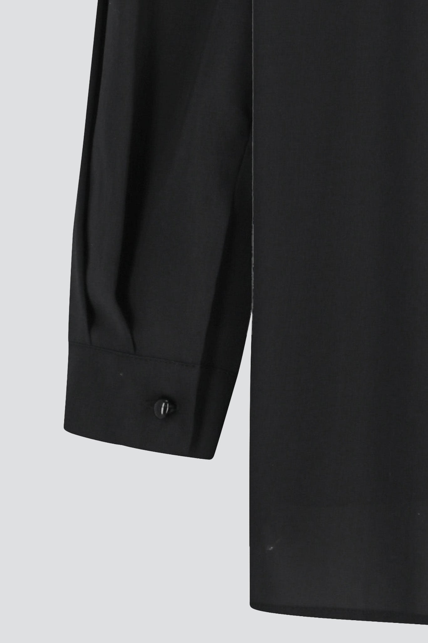 Black Sheer Cotton Classic Shirt