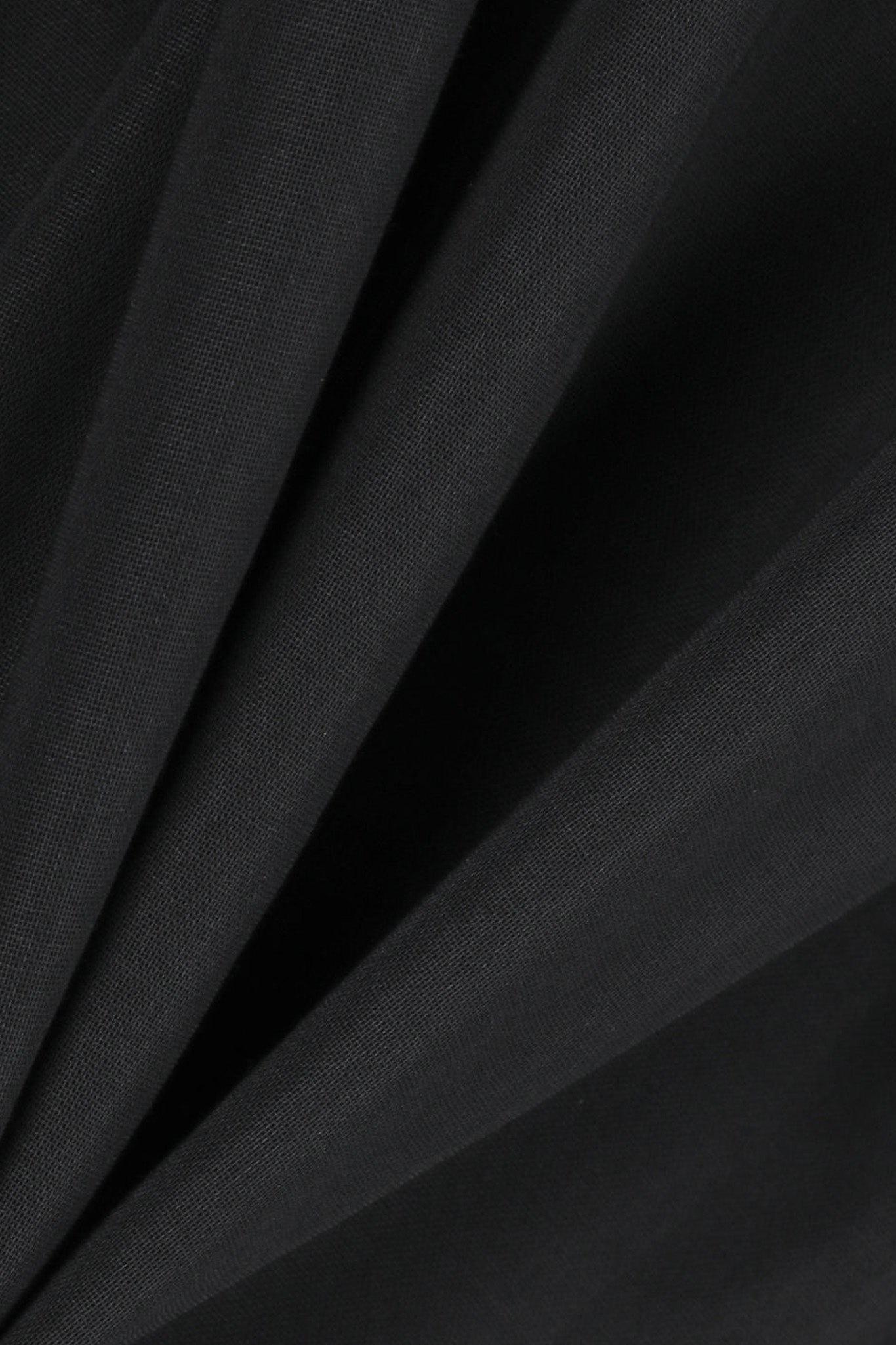 Black Sheer Cotton Classic Shirt