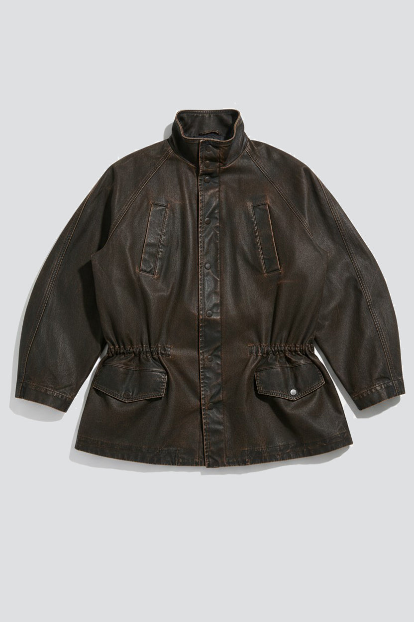 Brown Washed Vegas 4 Pockets Jacket