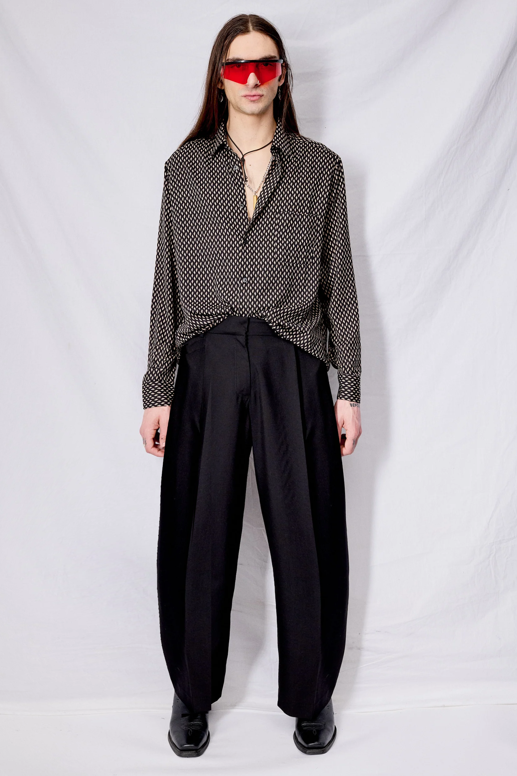 Black Suiting Homme Pant